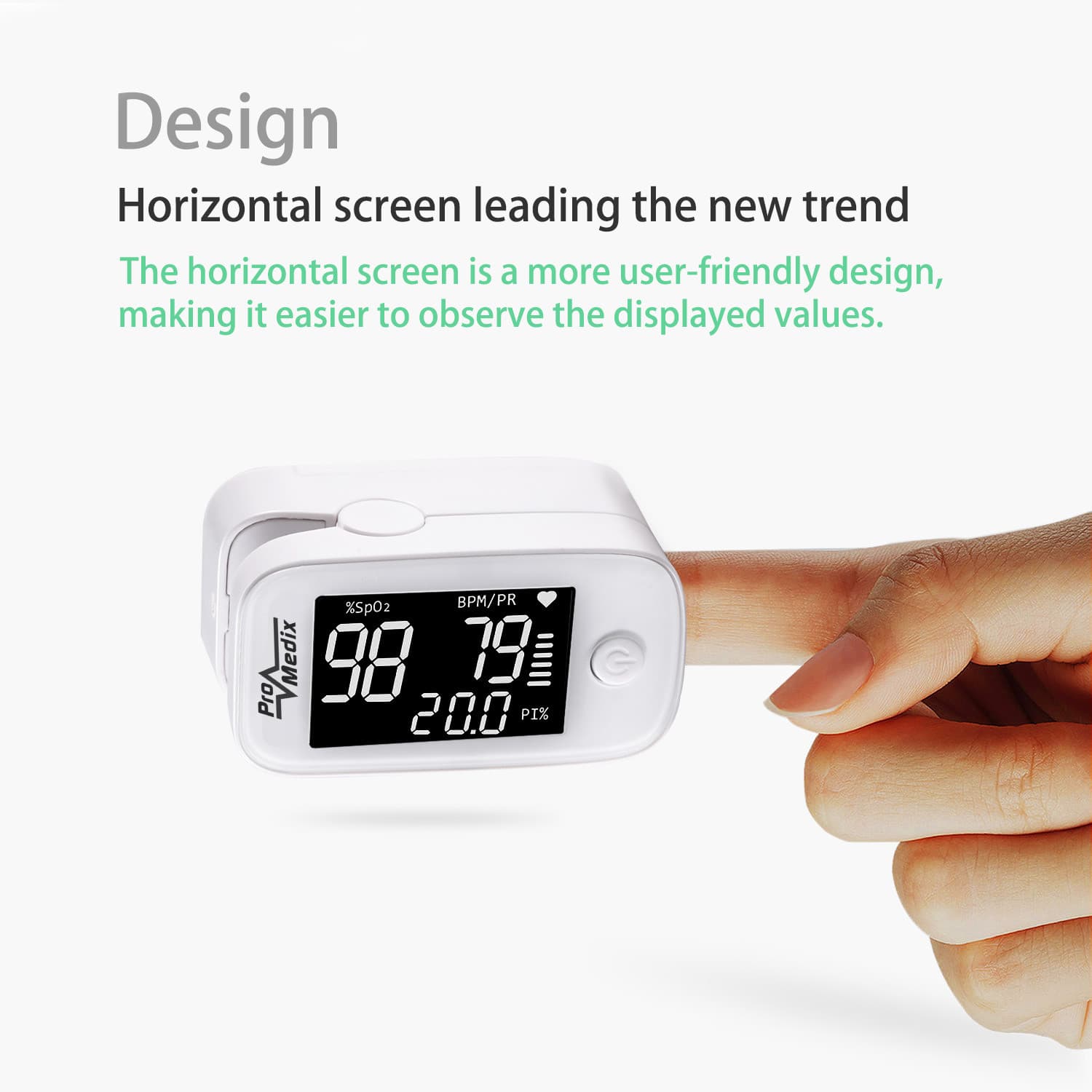 Medicinski pulzni oksimeter Promedix PR-870 s HD LED zaslonom 4