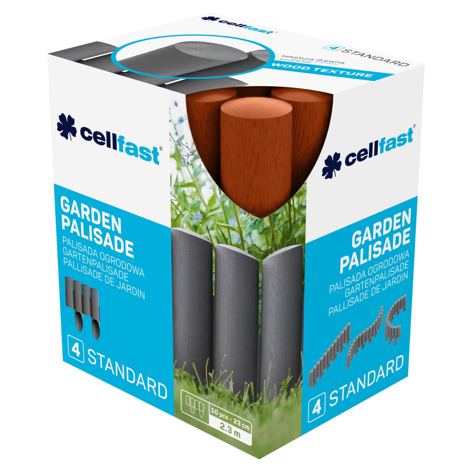 Palisada vrtna Cellfast Standard 4 ceglasta 4