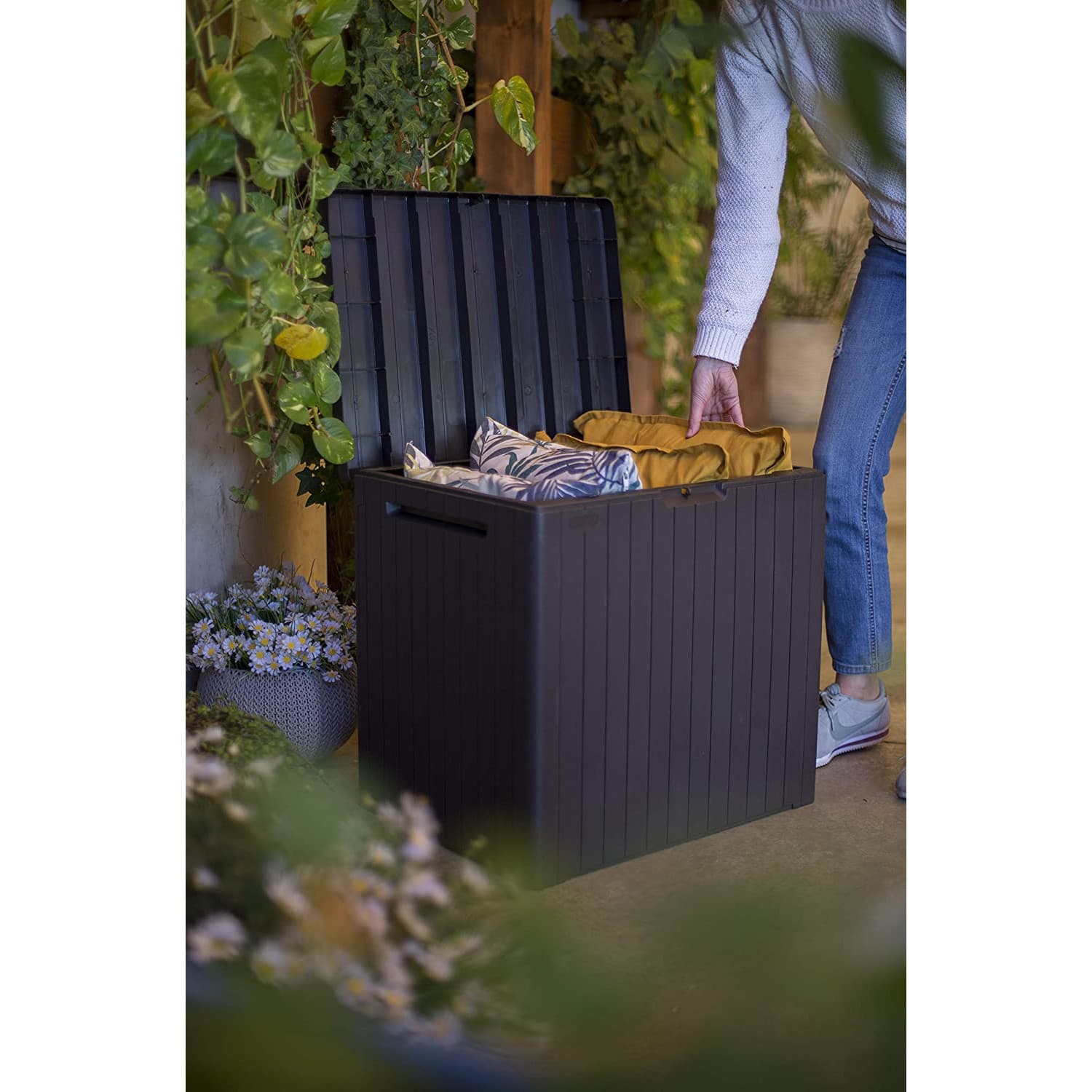 Vrtna omarica Keter City Storage Box 113L, grafitna 2