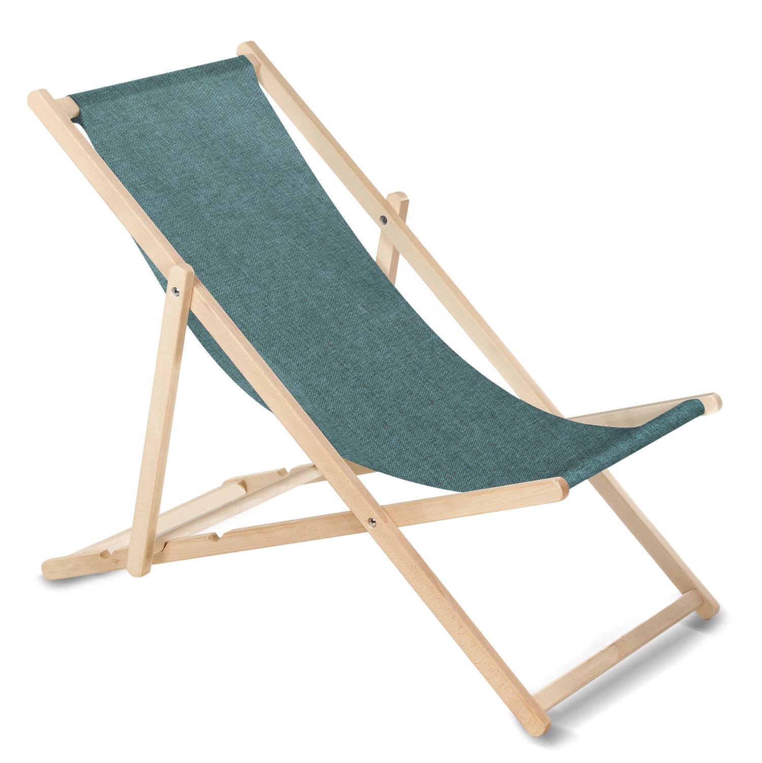 Leseni ležalnik GreenBlue GB183M, turkizen, bukov