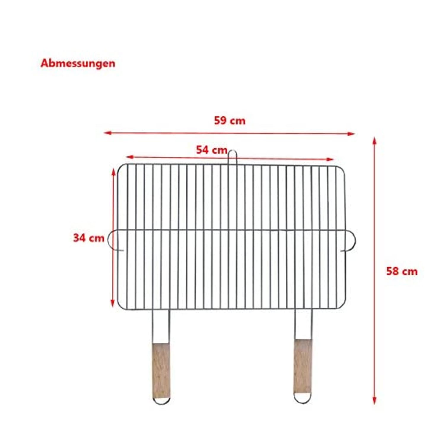 Rešetka za žar 54x34cm Master Grill MG255 2