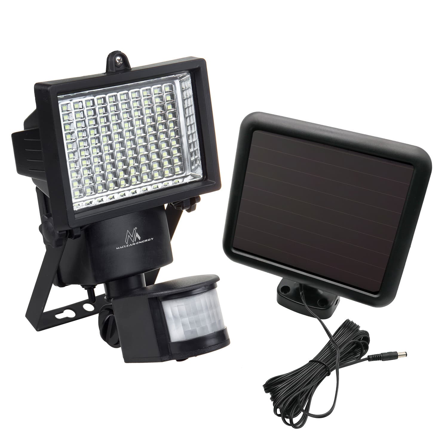 Maclean Energy MCE442: Solarna LED svetilka s senzorjem gibanja, IP44, 6W, 360lm