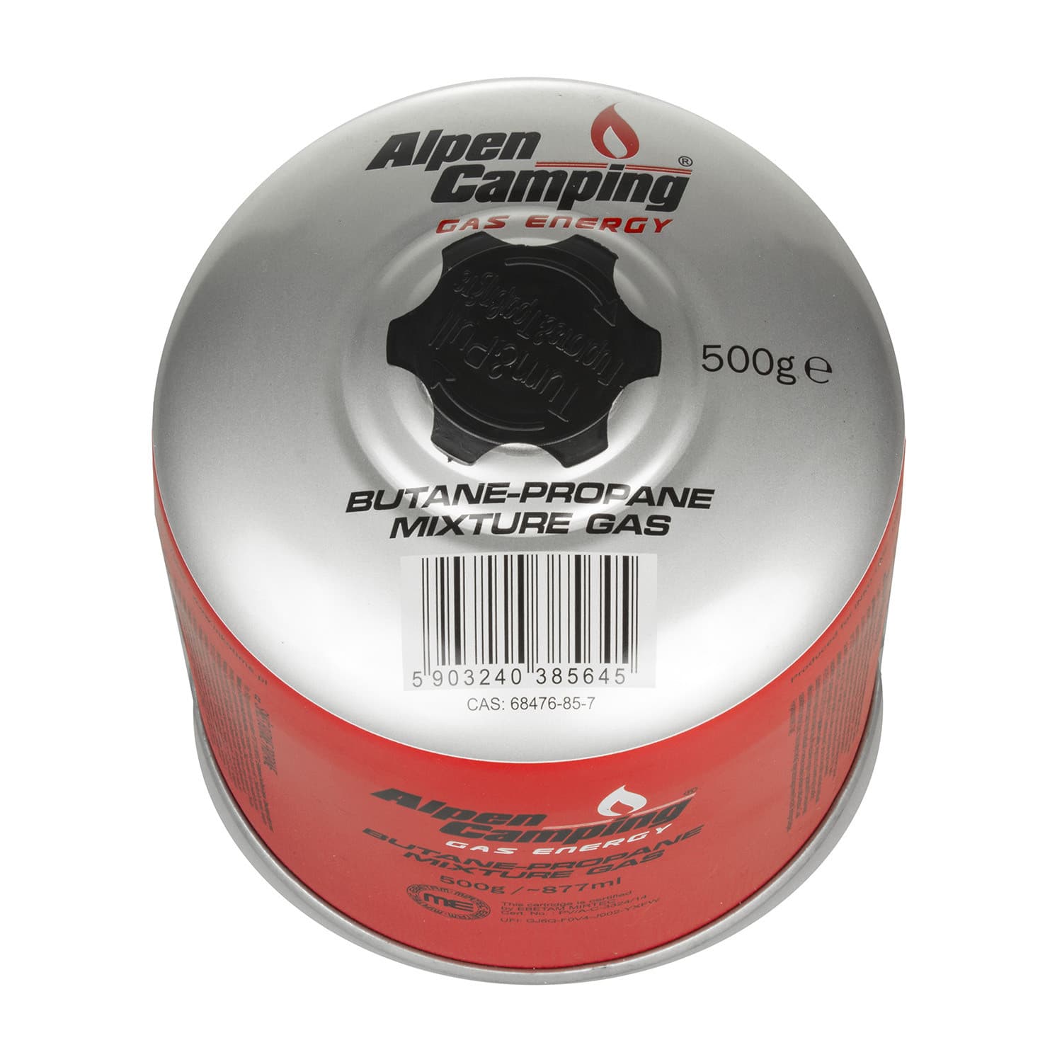 Plinska kartuša Alpen Camping 500g, navoj 7/16", standard EN417