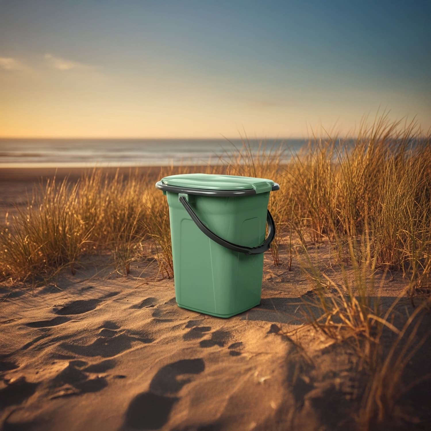 Potovalni WC GreenBlue GB320GG, zeleno-siv, 19L 8