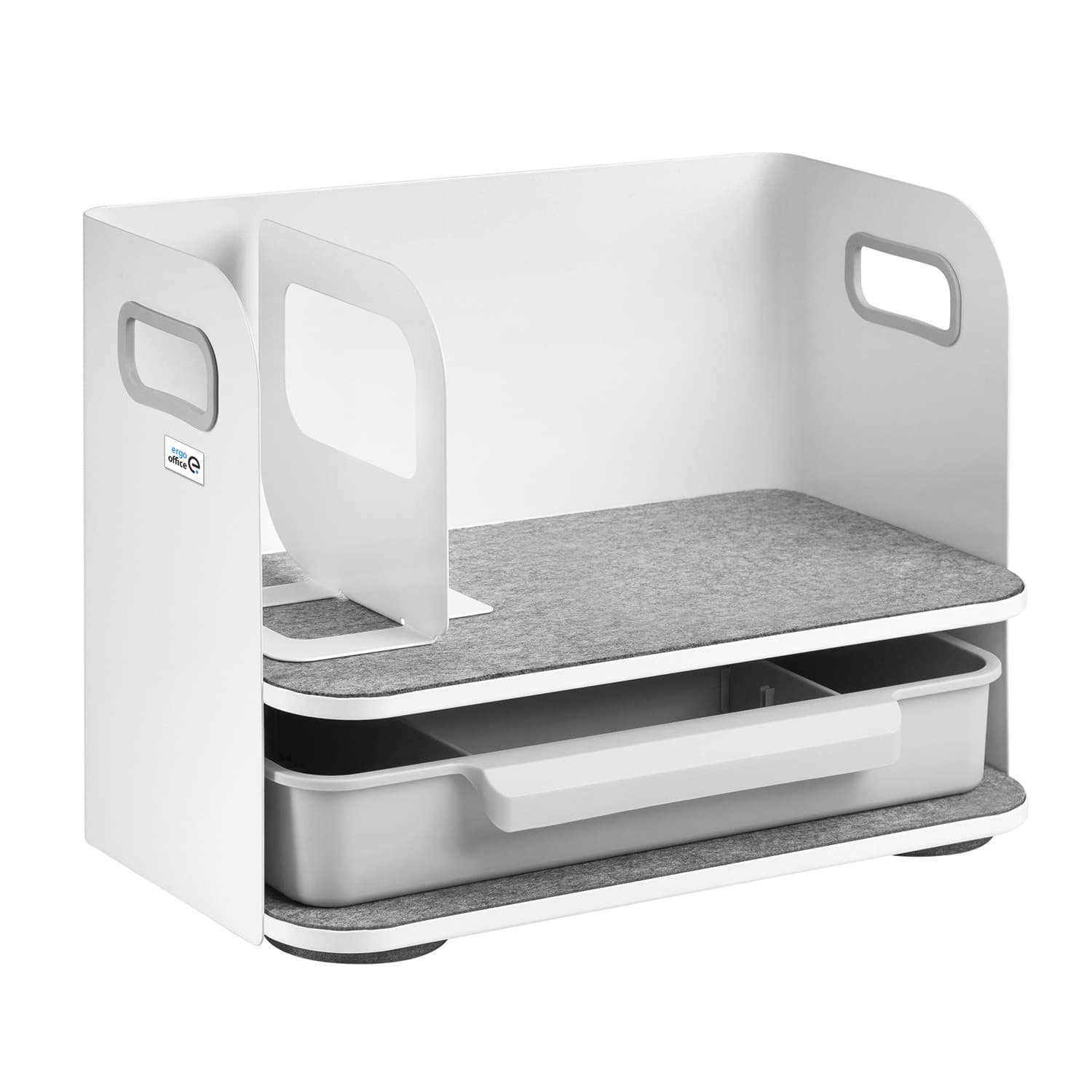 Ergo Office ER-440 Organizator na pisalno mizo z predalom, bel