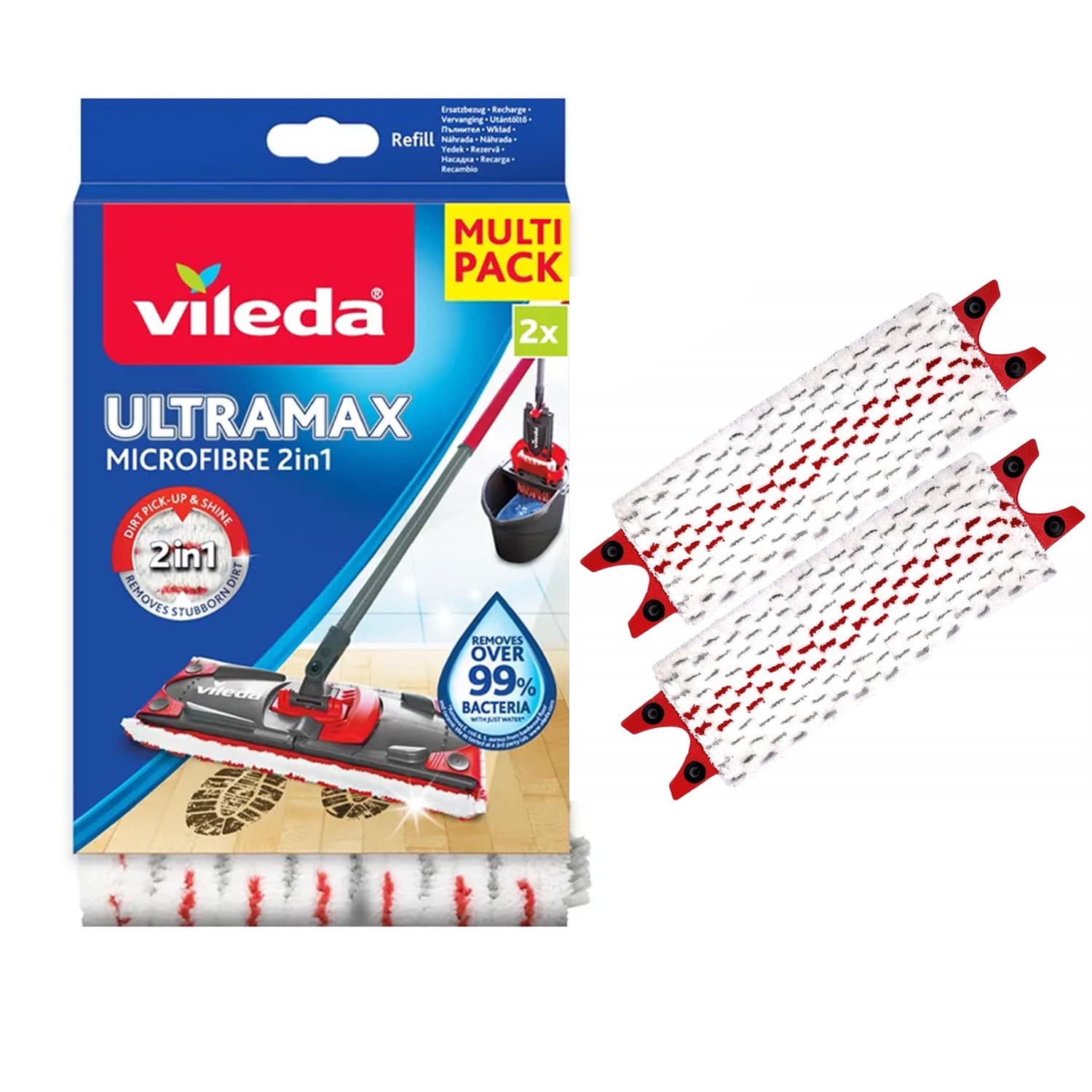 Nadomestni vložki za mop Vileda Ultramax/Ultramat Turbo (2 kosa)