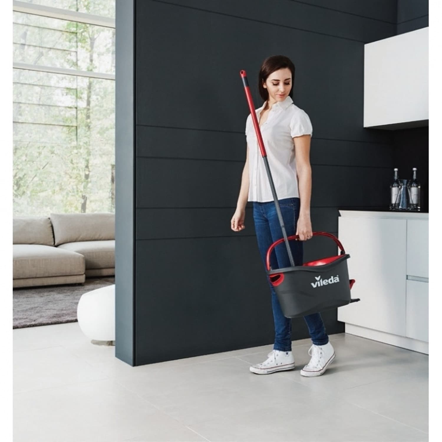 Vrtljivi set za mop Vileda Turbo Deep Clean 4