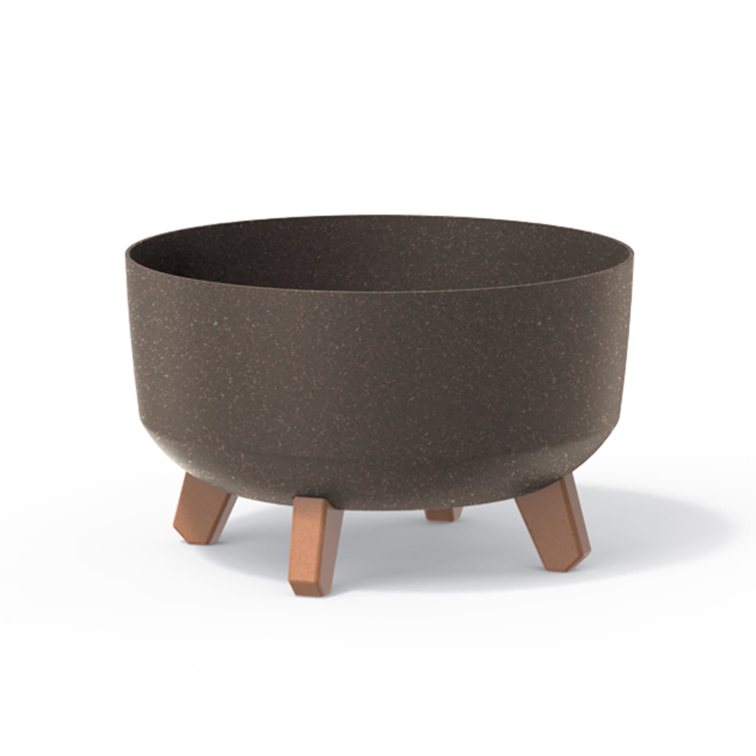 Doniczka Gracia Low Eco Wood Prosperplast DGRL300LW, 4 nogice, kavna, 6,8 L