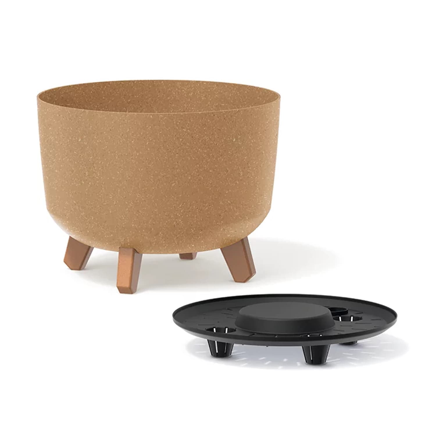 Cvetlični lonec Gracia Standard Eco Wood DGRL240W, antracit eko 2