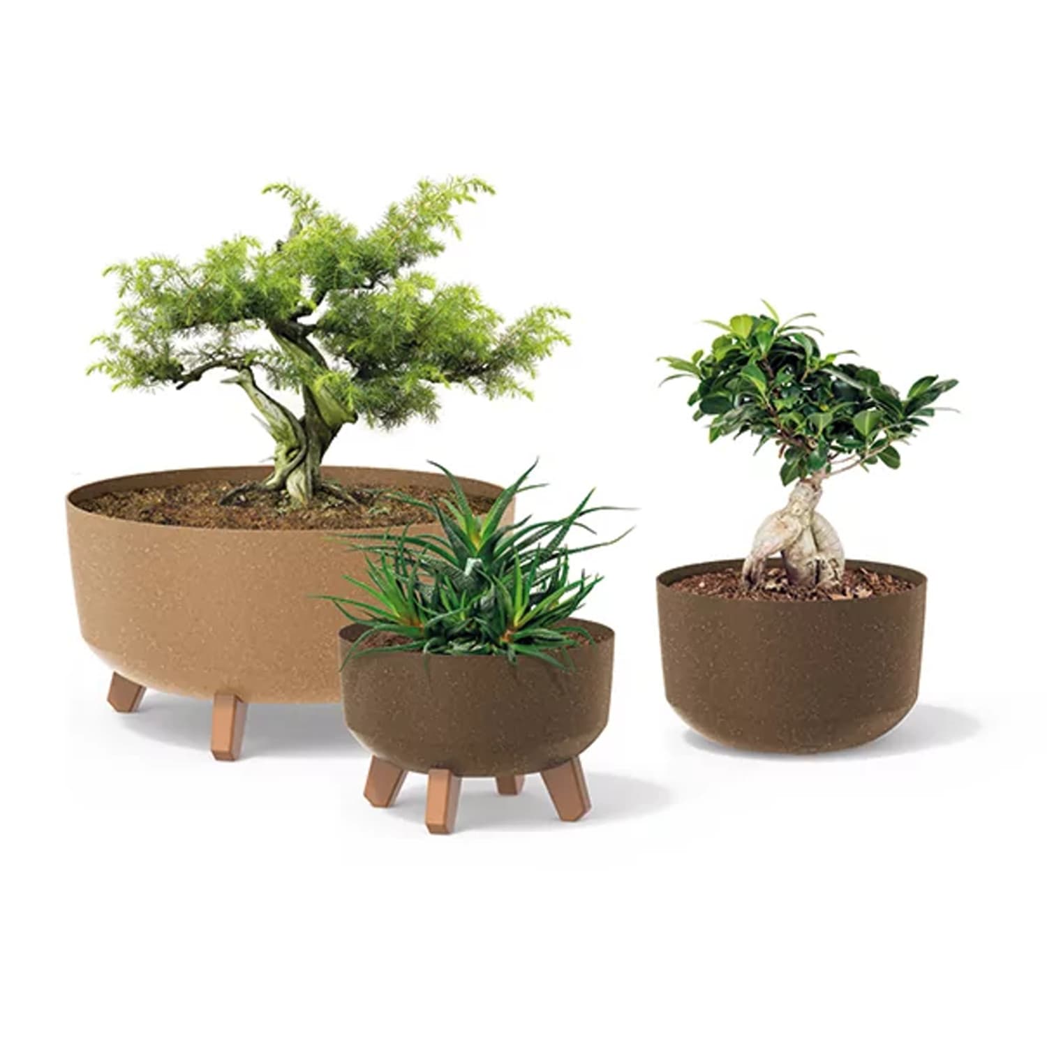 Cvetlični lonec Gracia Standard Eco Wood DGRL240W, antracit eko 3