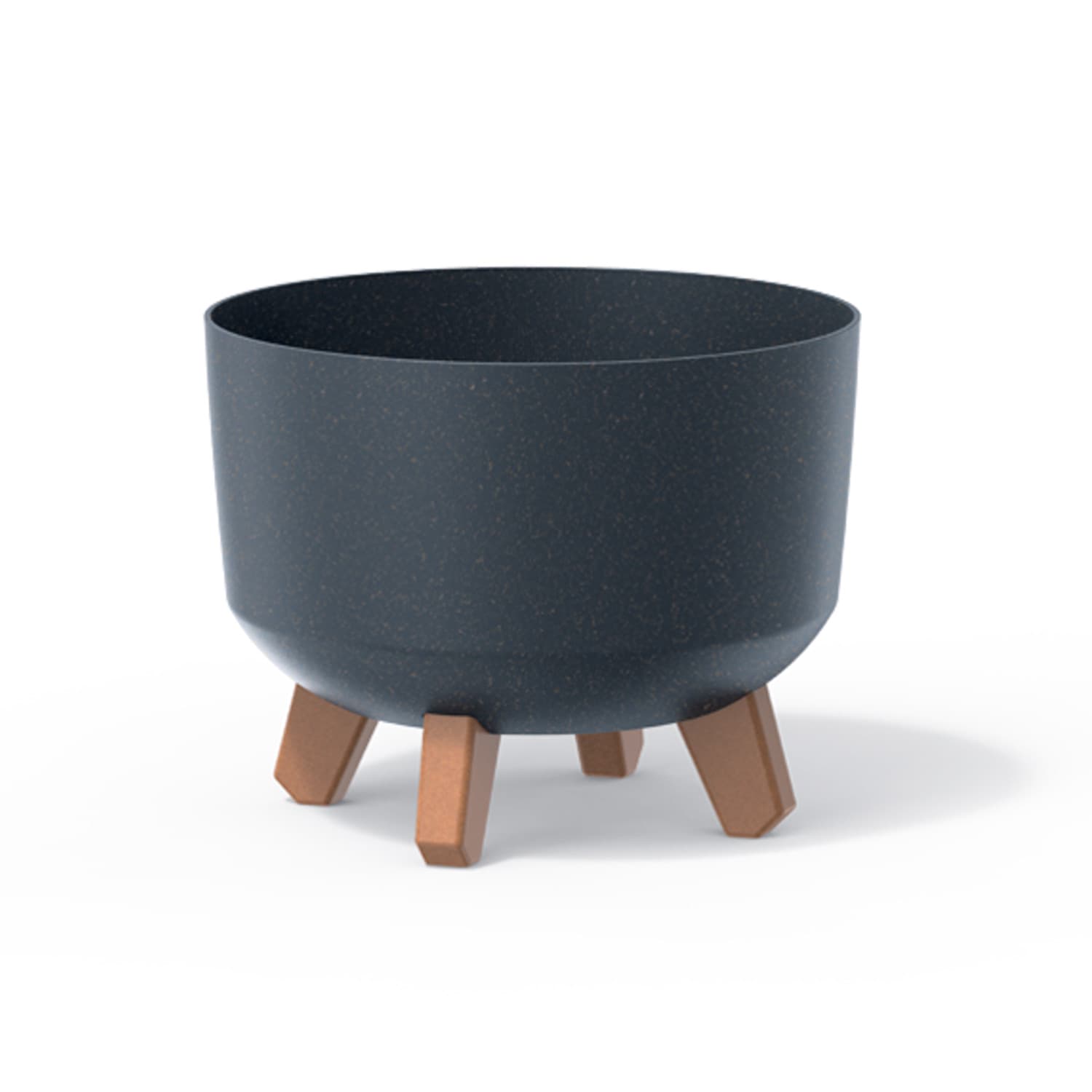 Cvetlični lonec Gracia Standard Eco Wood DGRL240W, antracit eko