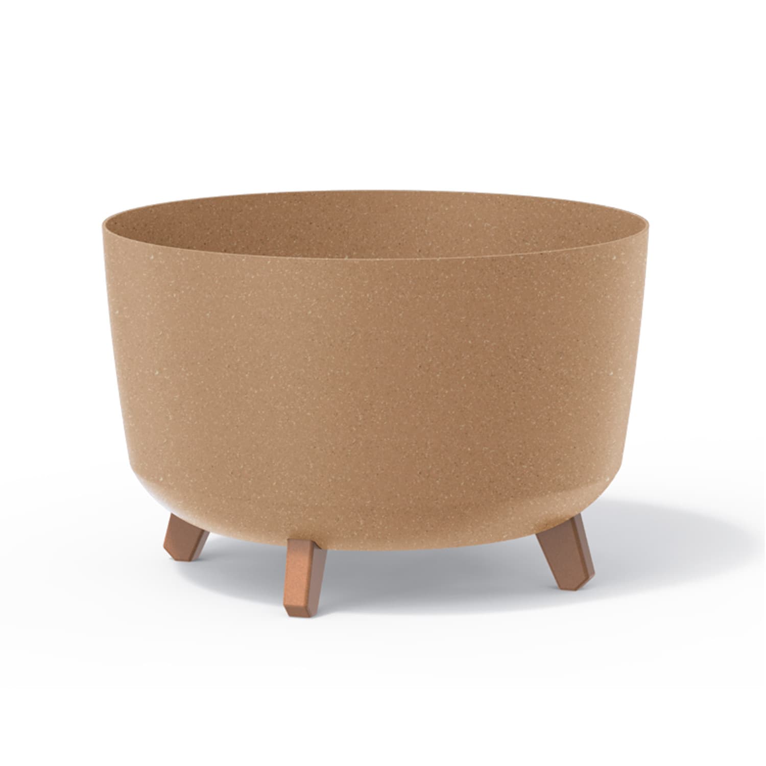 Doniczka Gracia Standard Eco Wood Prosperplast DGRL400W, 4 nogice, natura, 15 L