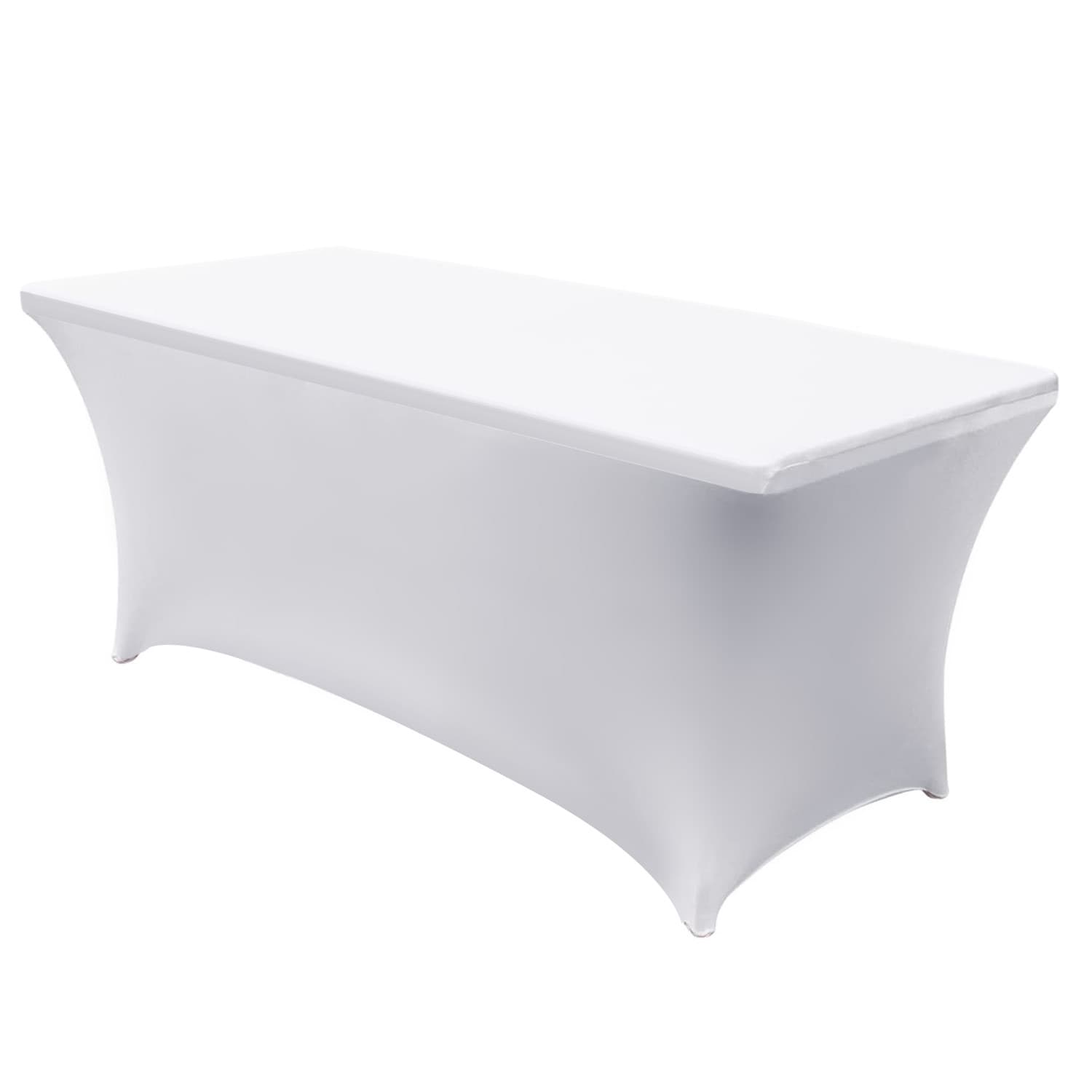 Prilagodljiv prt za catering mize GreenBlue, 180x75x74cm, bel, Spandex