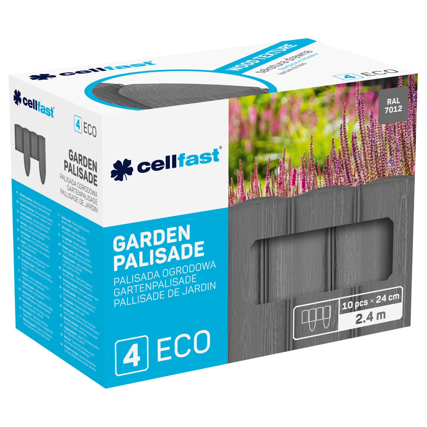 Vrtna palisada Cellfast Eco, grafitna 7