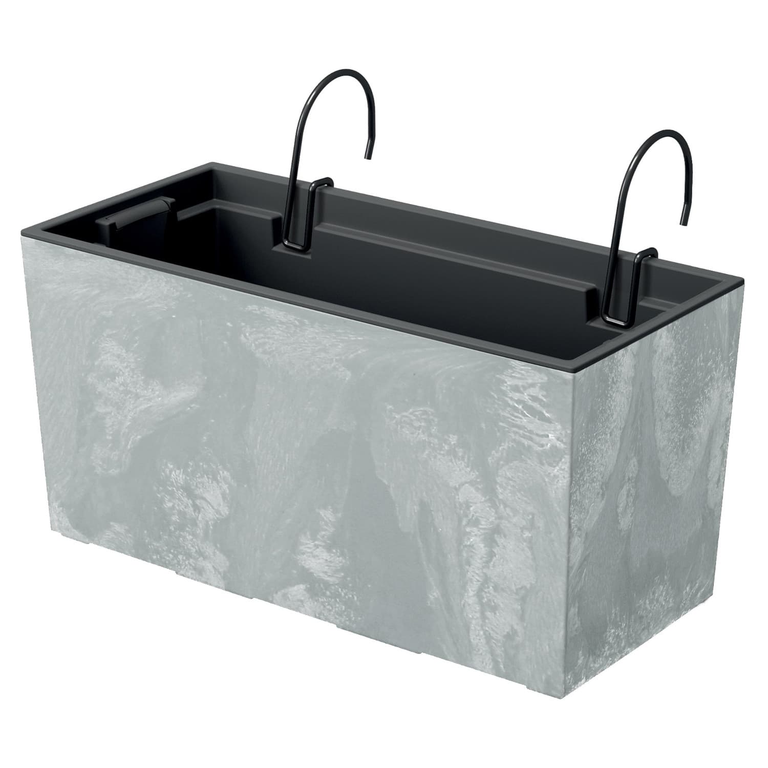 Prosperplast DUC400EW Urbi Case Balkonska cvetlična korita z betonskim efektom, 39,5cm