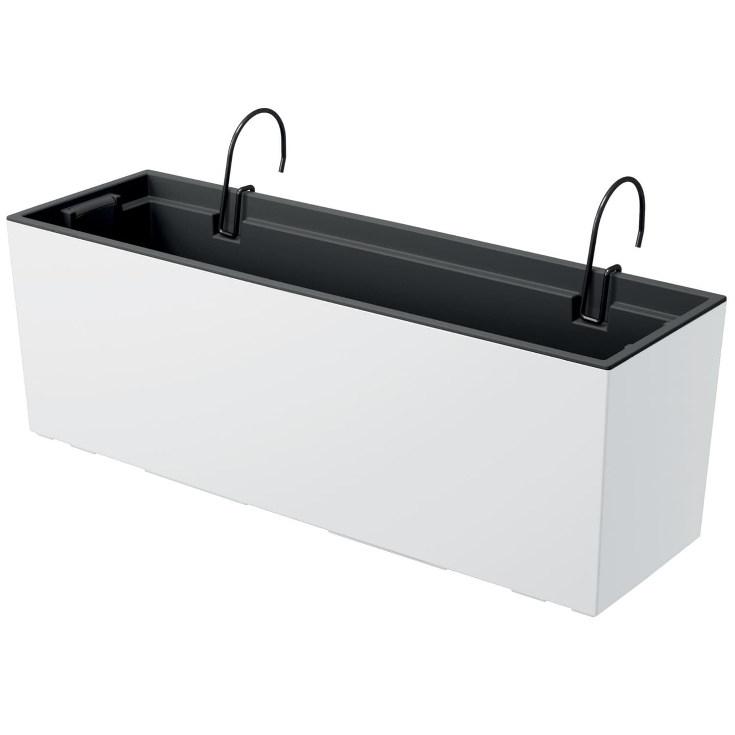 Prosperplast Balkonska korita z ročaji Urbi Case DUC600W, bela