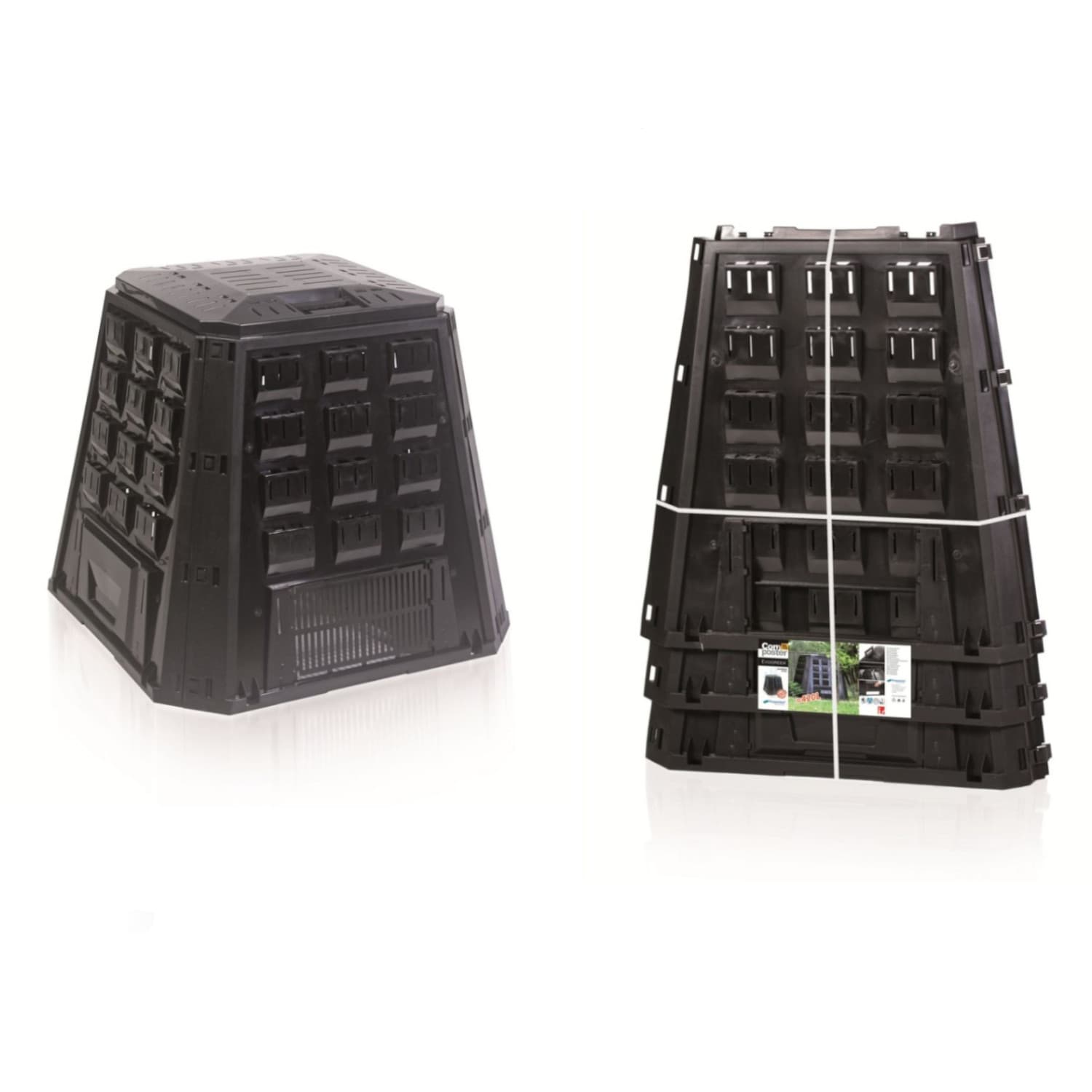 Prosperplast Evogreen IKEL420C Kompostnik, 420L, črn