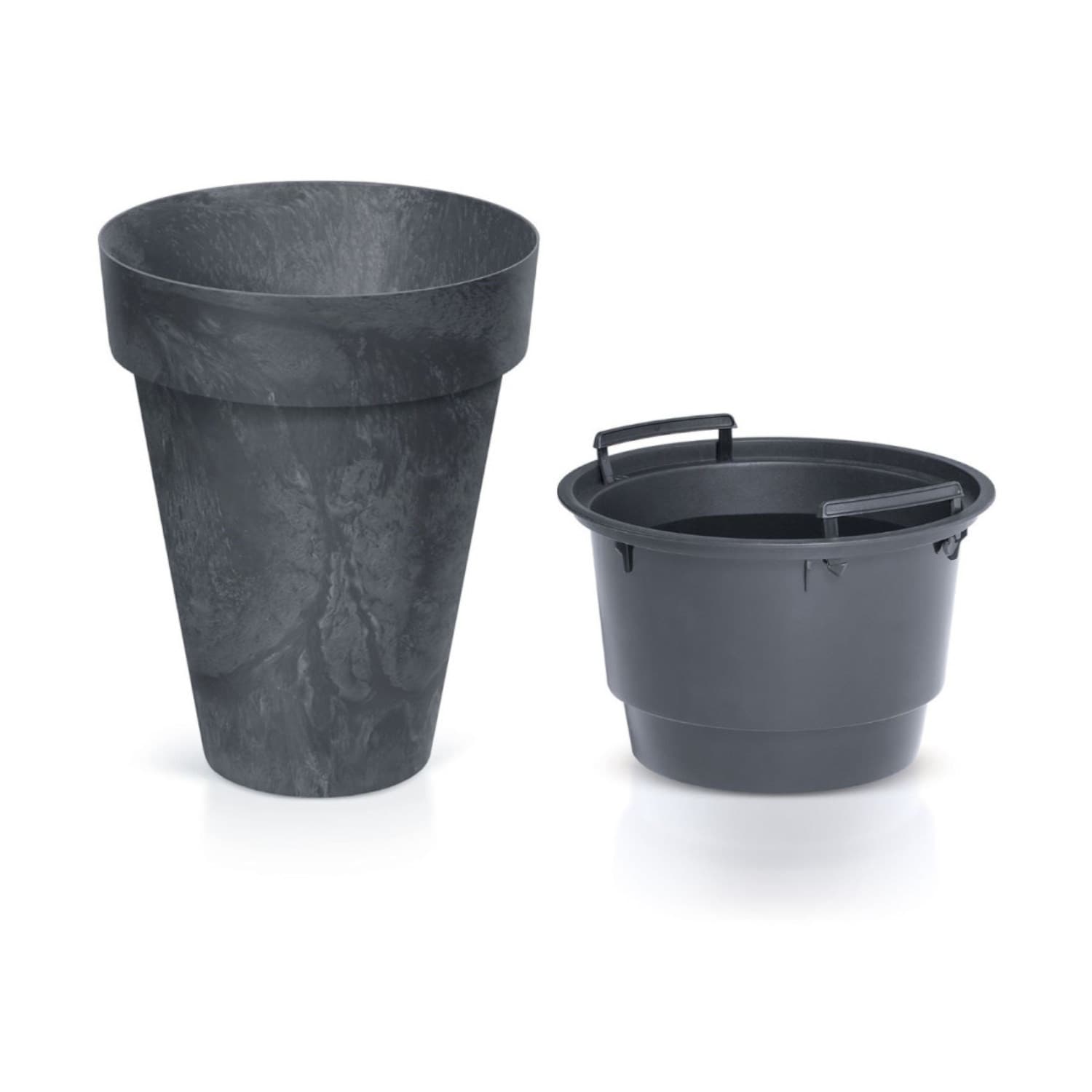 Prosperplast Cube Slim DCUS355E Lonček z vstavkom (betonski videz), antracit