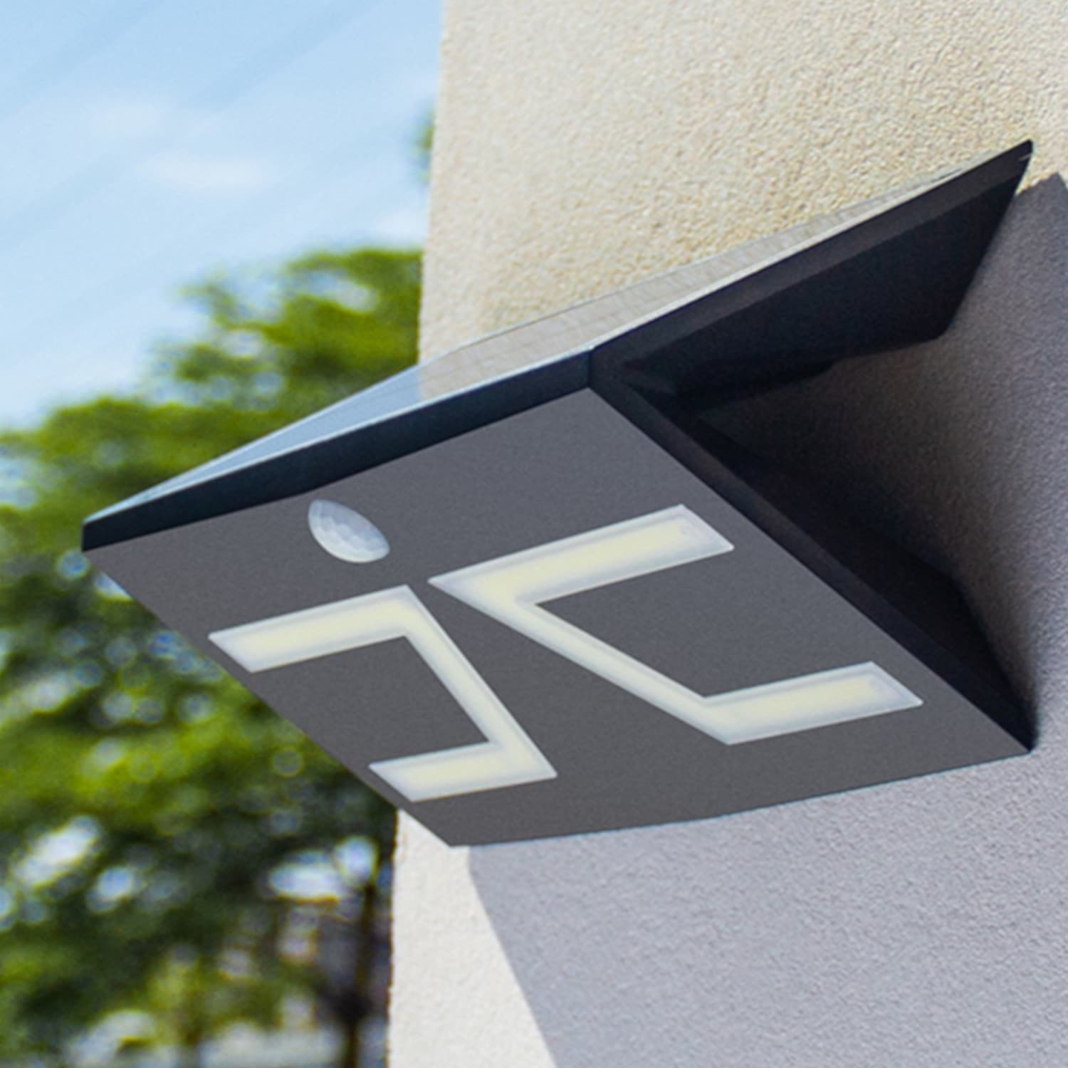 Solarna LED zunanja svetilka ab-com GV50 z detektorjem gibanja, 5W, 6000K 6