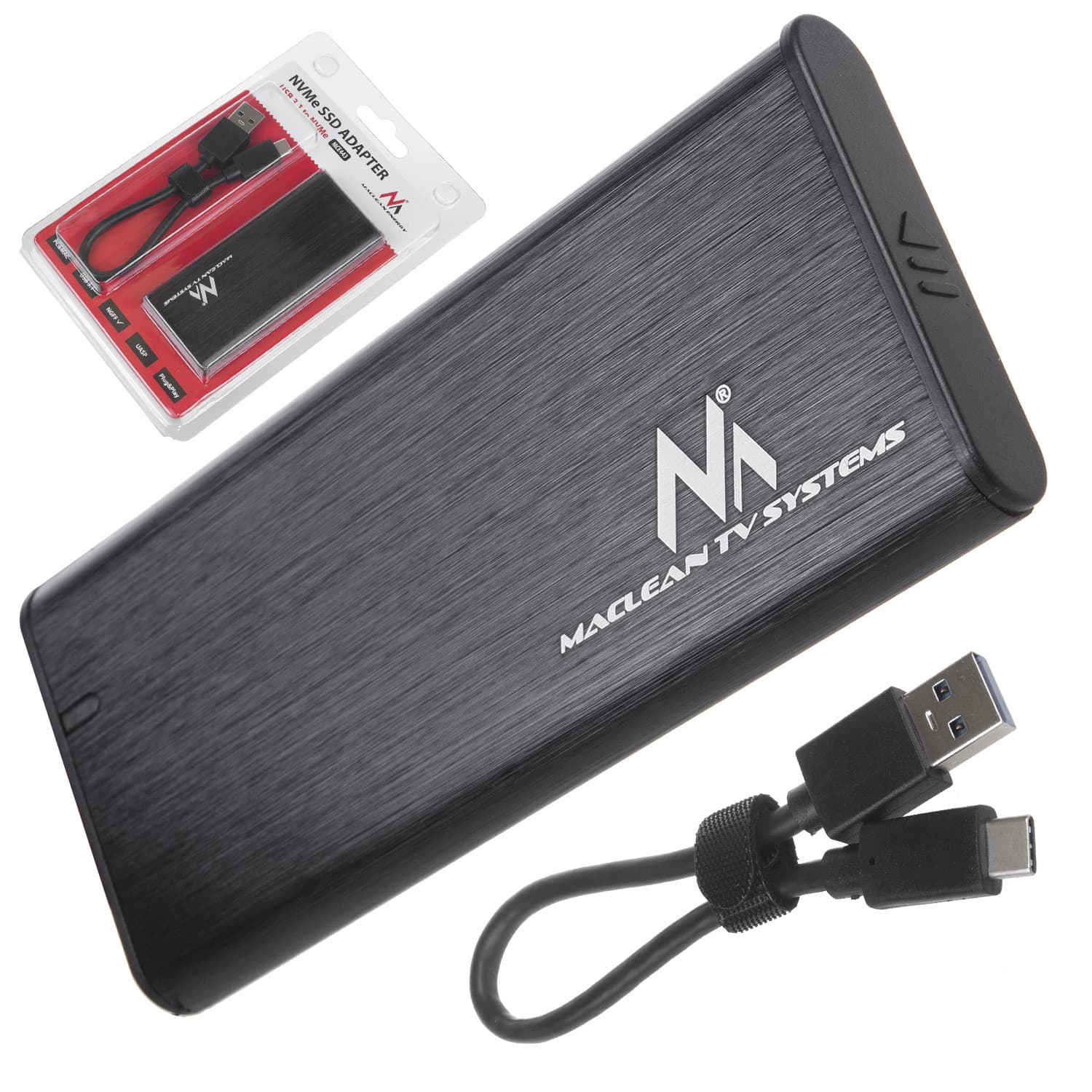 Ohišje za SSD disk Maclean M.2 NVMe (PCIe) / SATA, USB 3.1 6