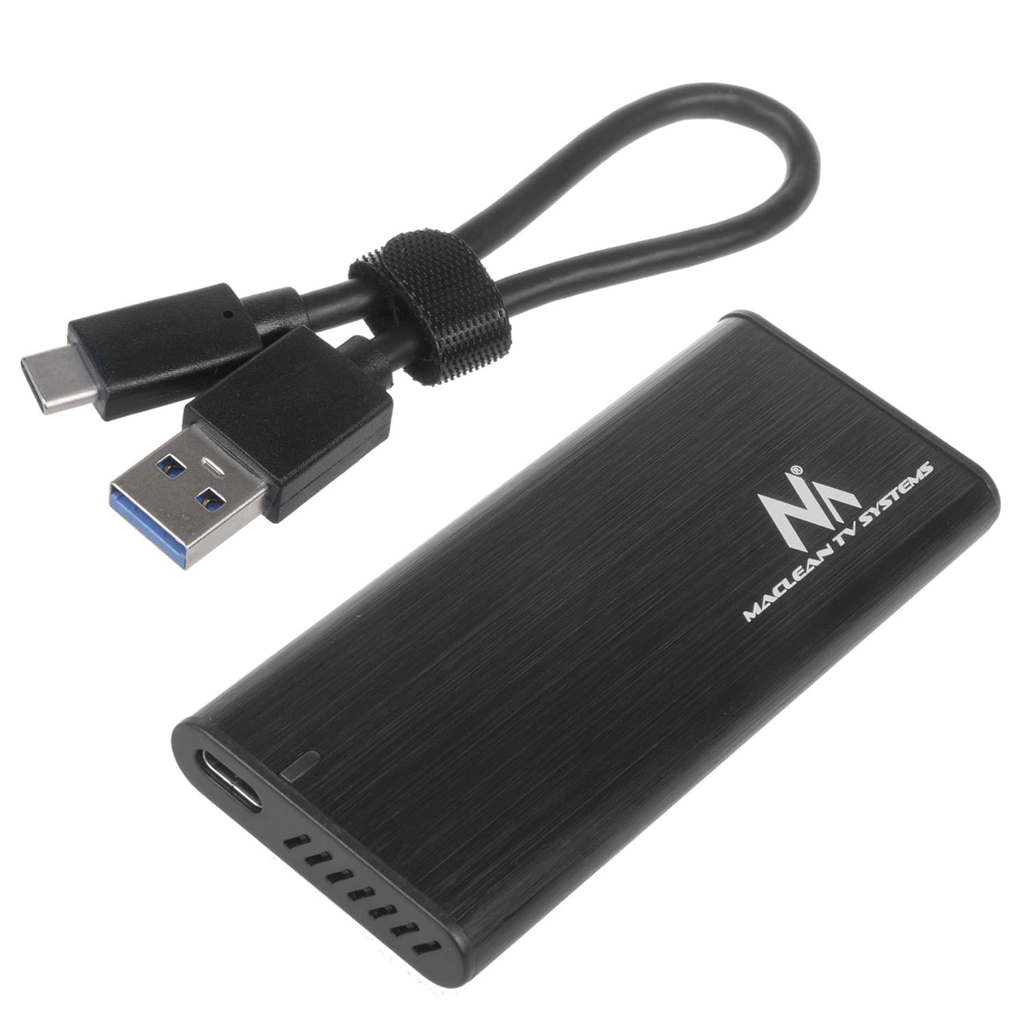 Ohišje za SSD disk Maclean M.2 NVMe (PCIe) / SATA, USB 3.1