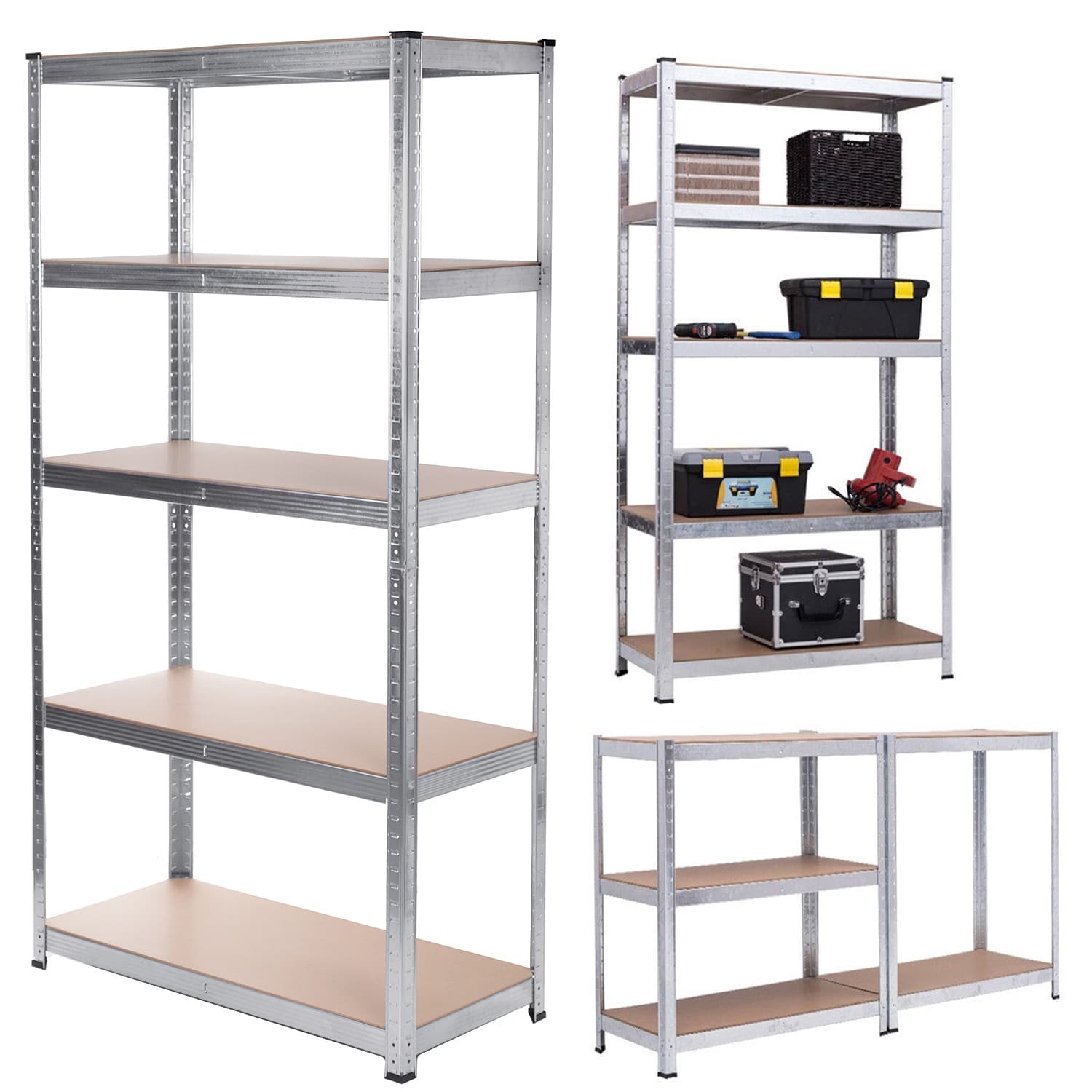 Organizator za shranjevanje GreenBlue, 5 polic, 175 kg/polica, 180x90x40 cm, pocinkan 2