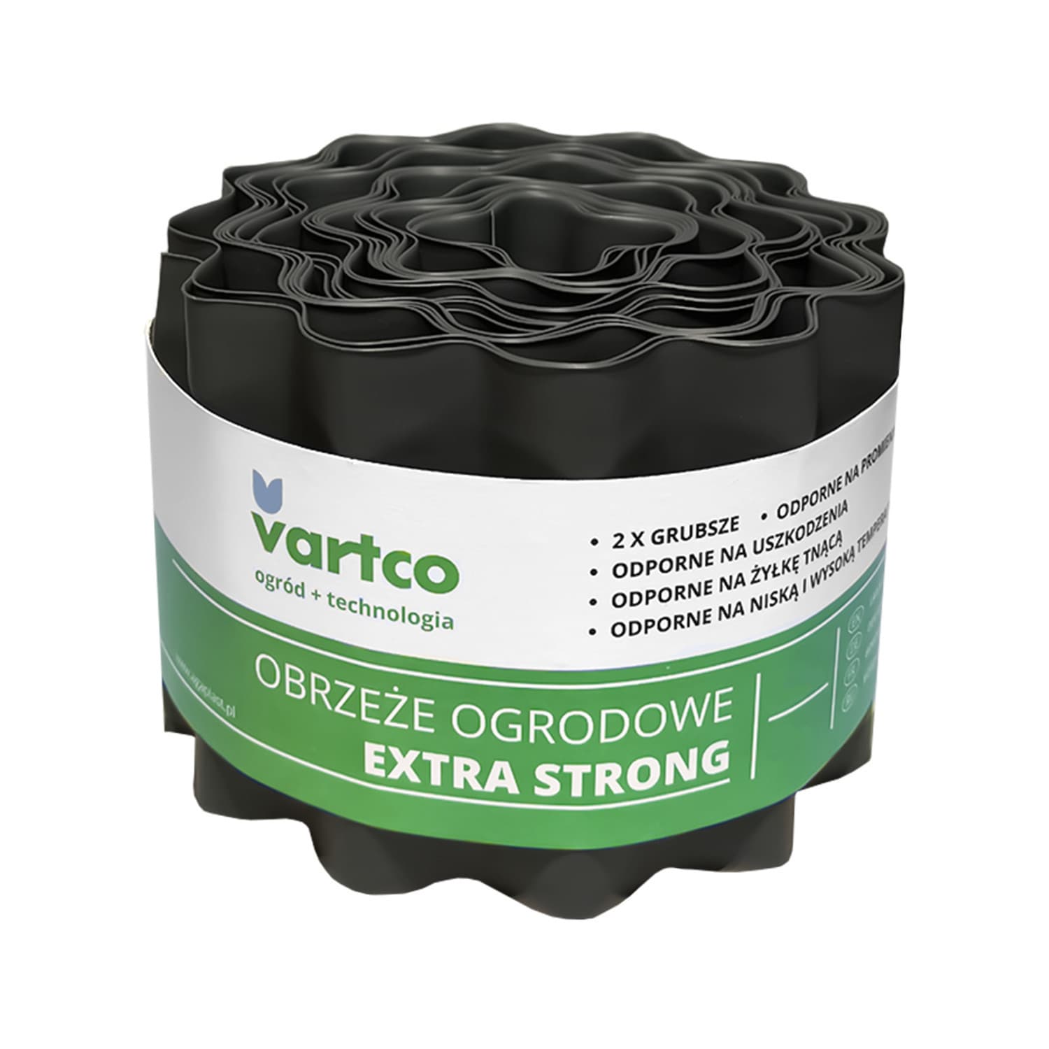 Agaplast Vartco Extra Strong vrtno obrobo, 20 cm x 9 m, siva