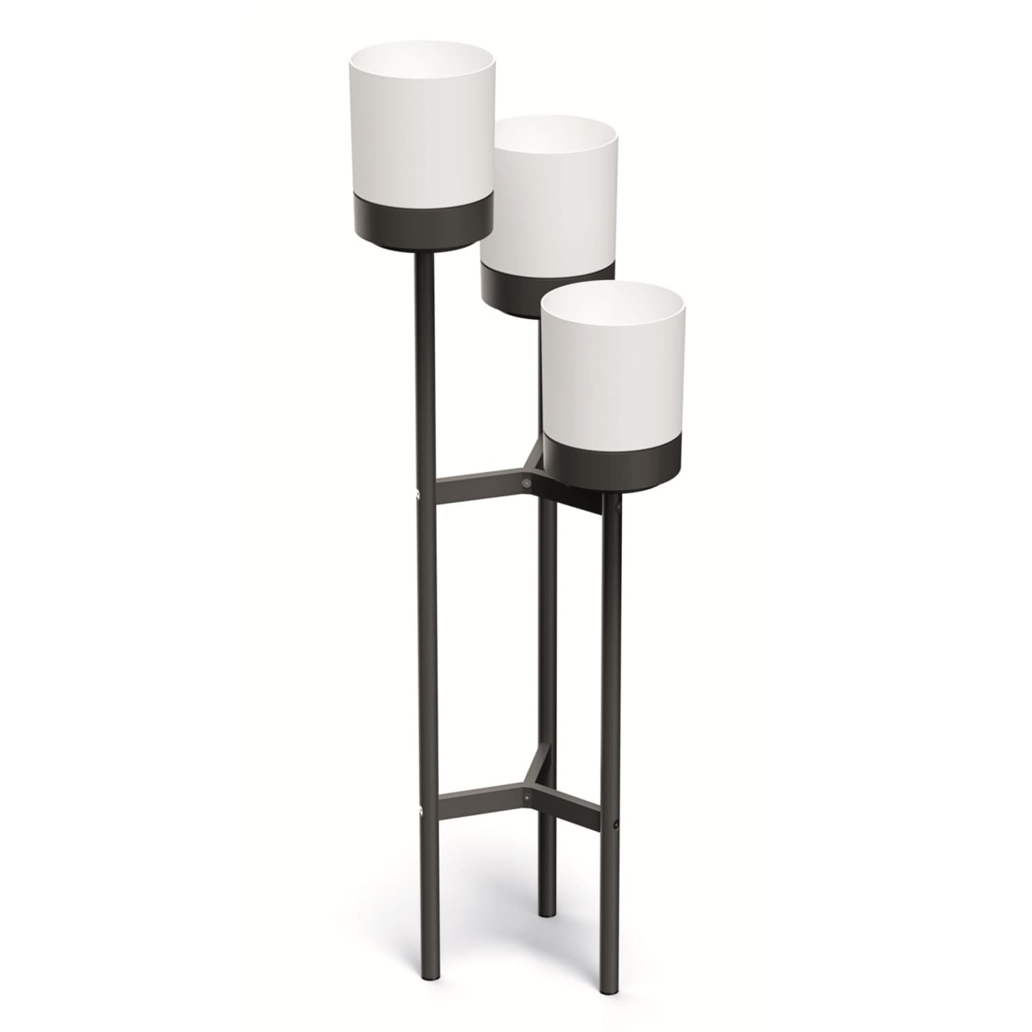 Leseni cvetlični lonci BLOOMIE STAND 3/1, beli