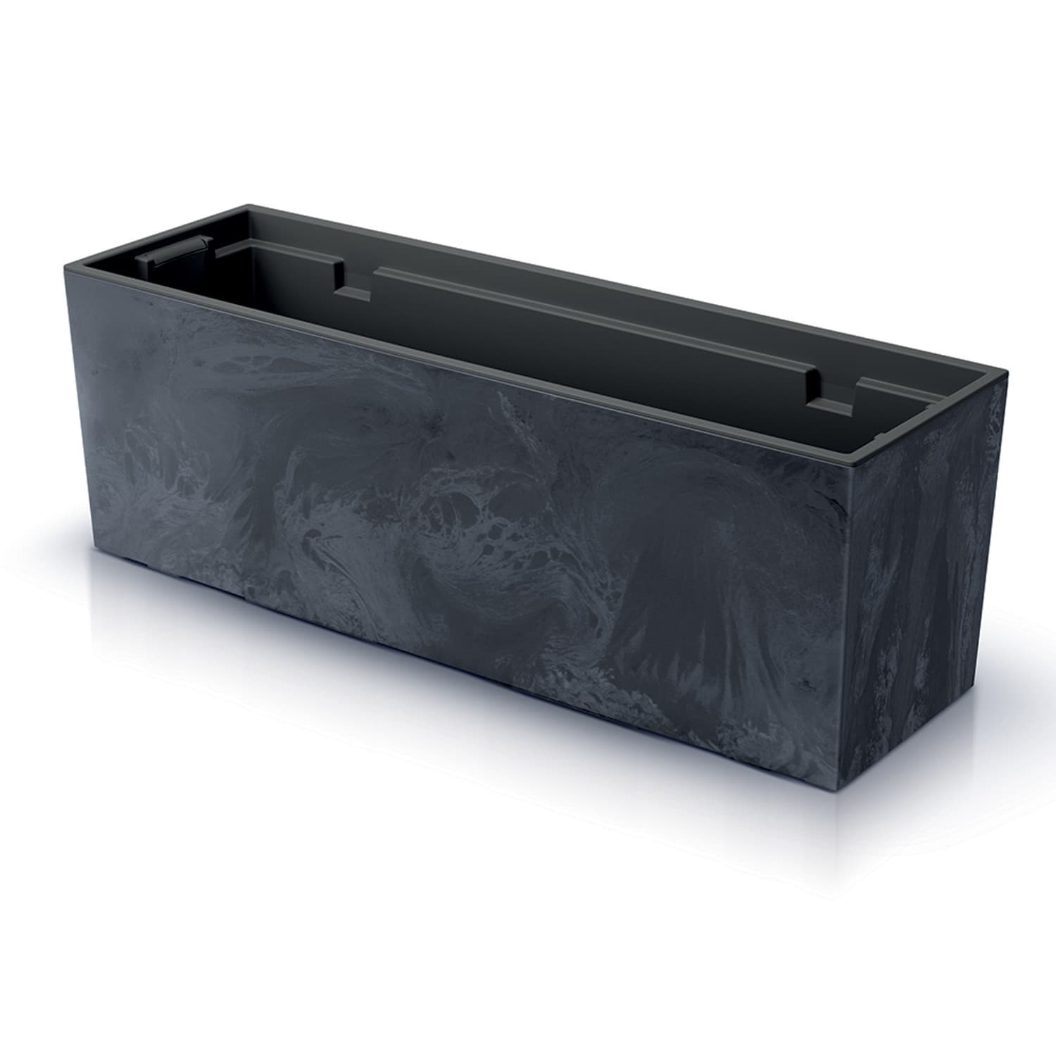 Deli balkonska korita URBI CASE BETON EFFECT (58 cm) - antracit