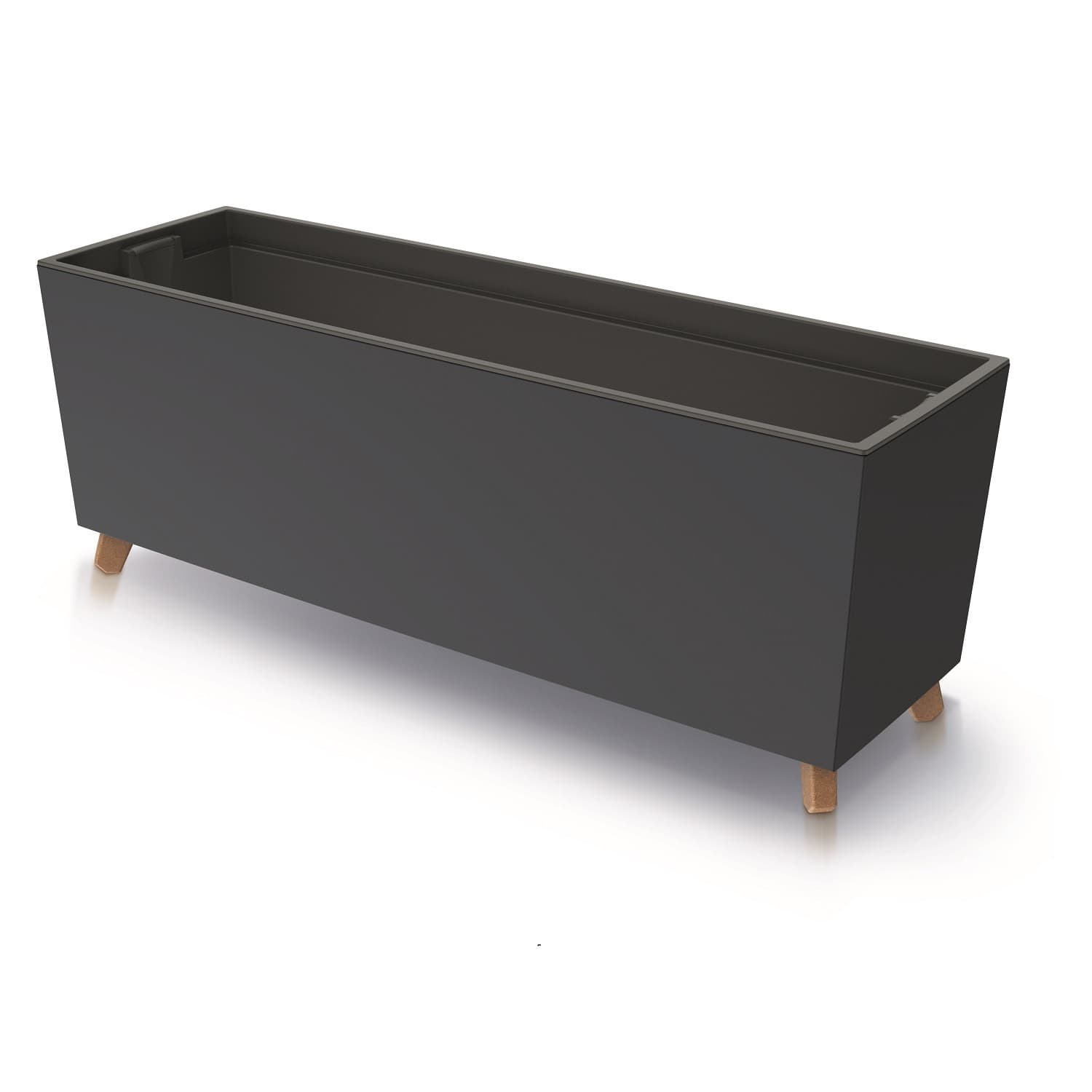 Dvigljiva balkonska korita URBI CASE N (77 cm) - antracit
