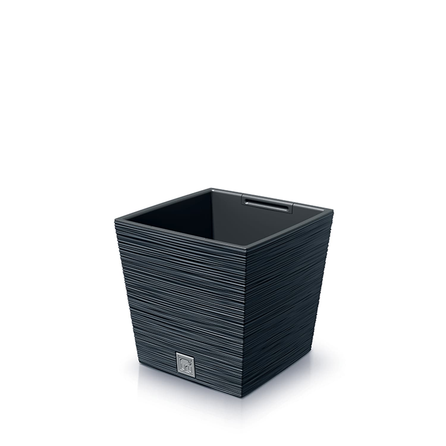 Nizka kvadratna cvetica FURU SQUARE LOW (24 cm) - antracit