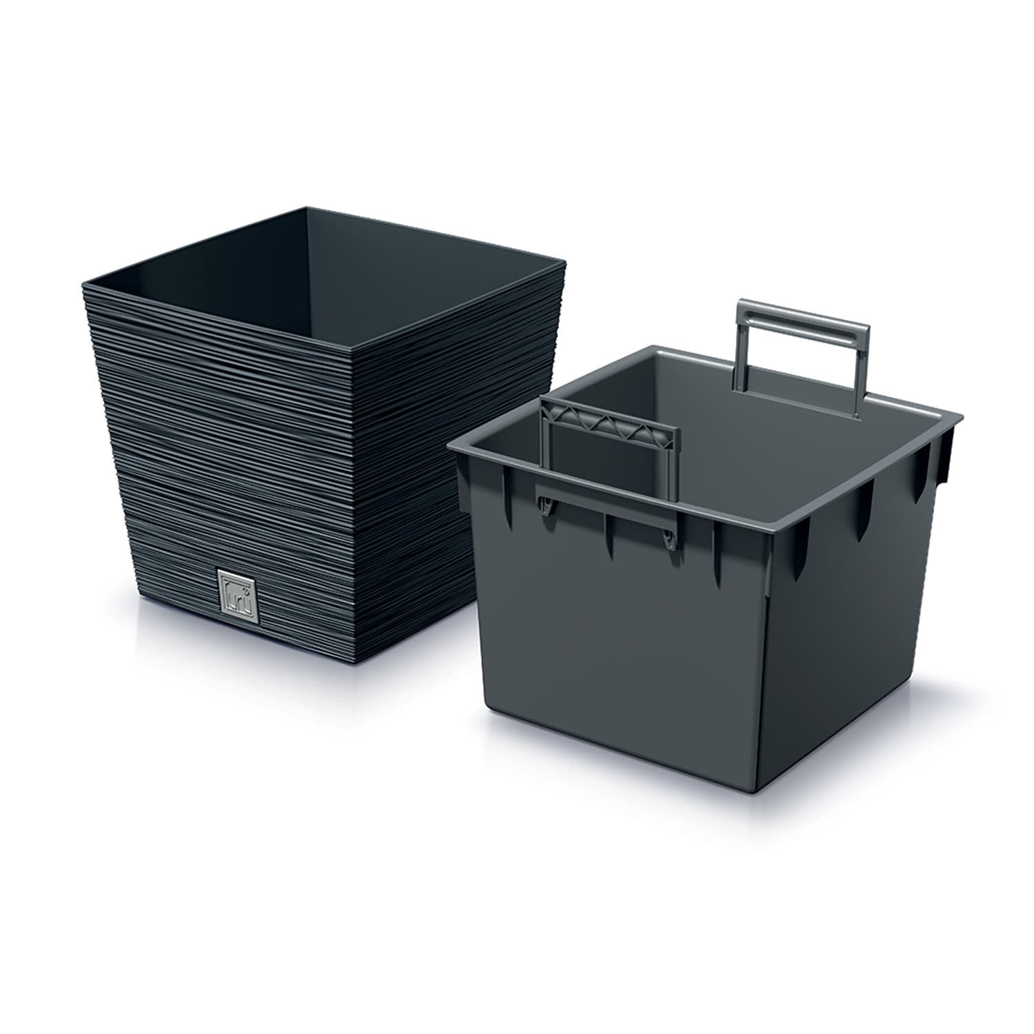 Prosperplast FURU SQUARE LOW DFS300 | antracit 2