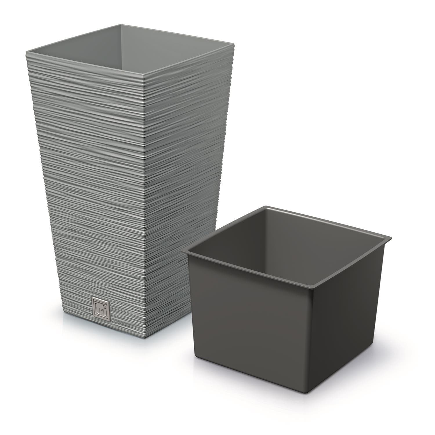 Dvodelna vaza FURU SQUARE DFSH200, 20 cm, videz betona 2