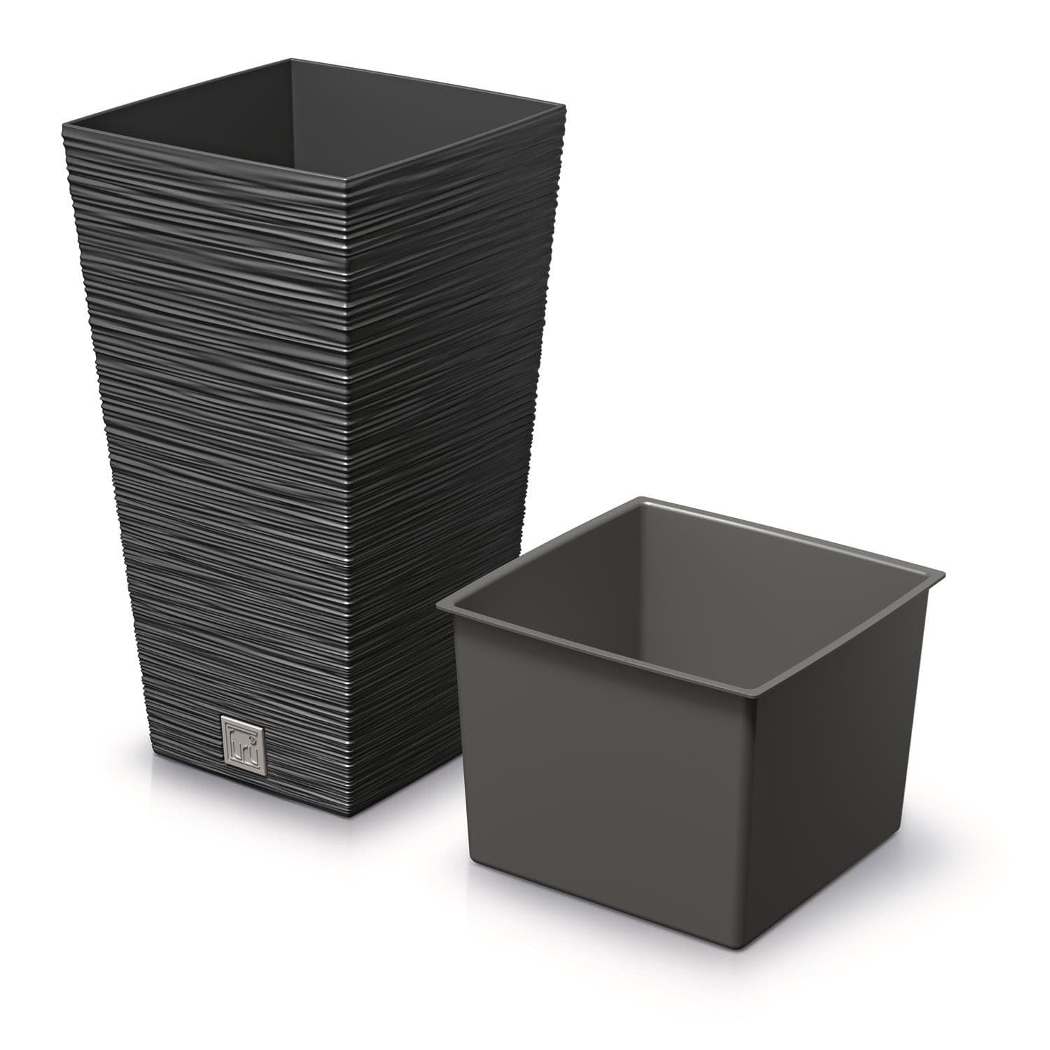 Kvadratna cvetica FURU SQUARE (20 cm) - antracit 2
