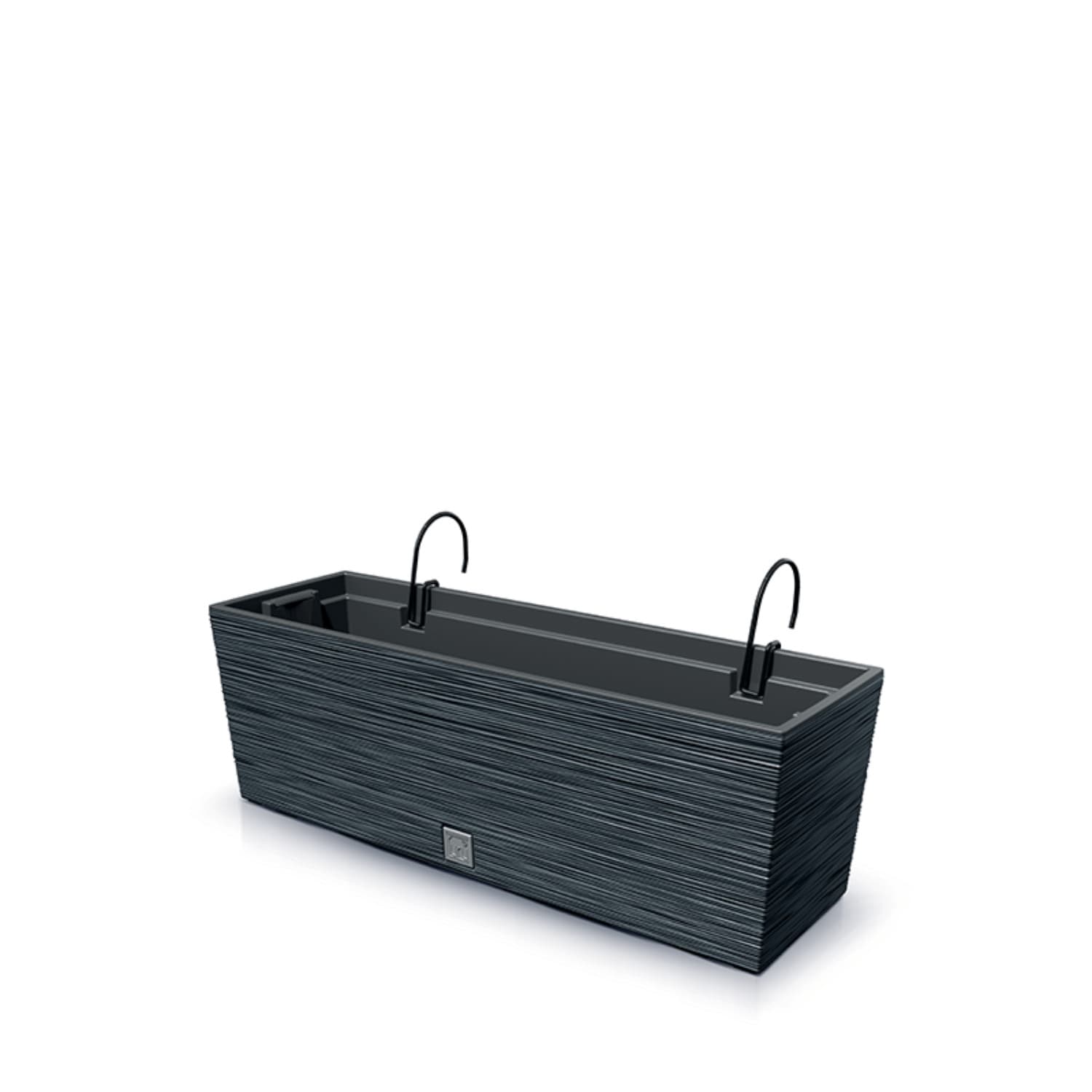 Vaza za balkon FURU CASE W DFC600W, 58 cm, antracit, z ročaji
