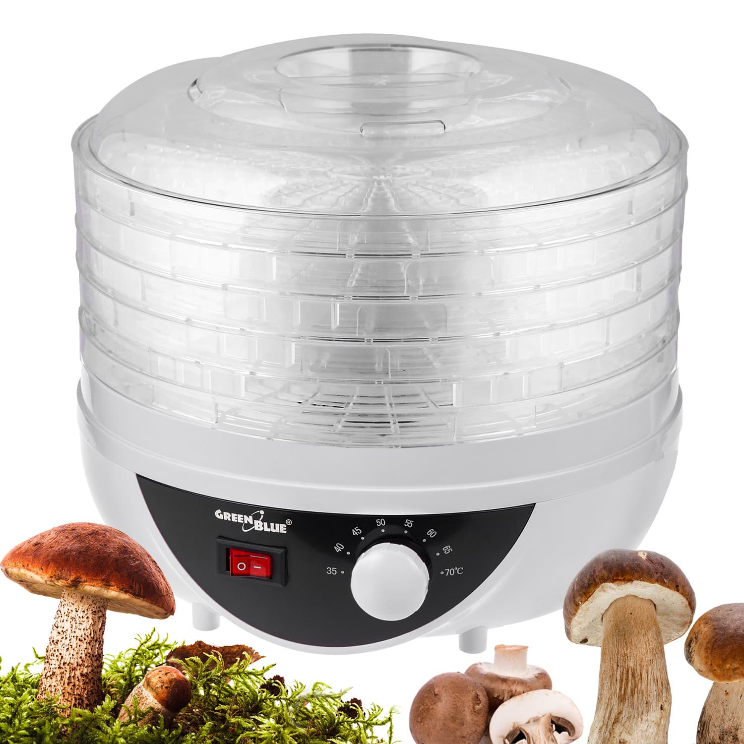 Sušilnik živil GreenBlue GB195, 250W - tih, za zelenjavo, sadje in gobe 7