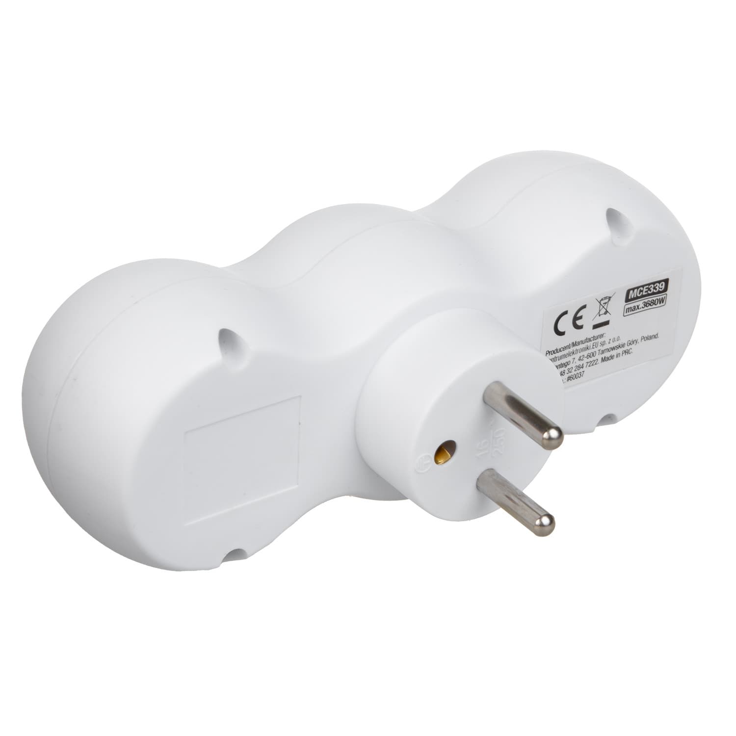 Maclean MCE339 E razdelilnik z 2 vtičnicama in 2x USB A/C 4