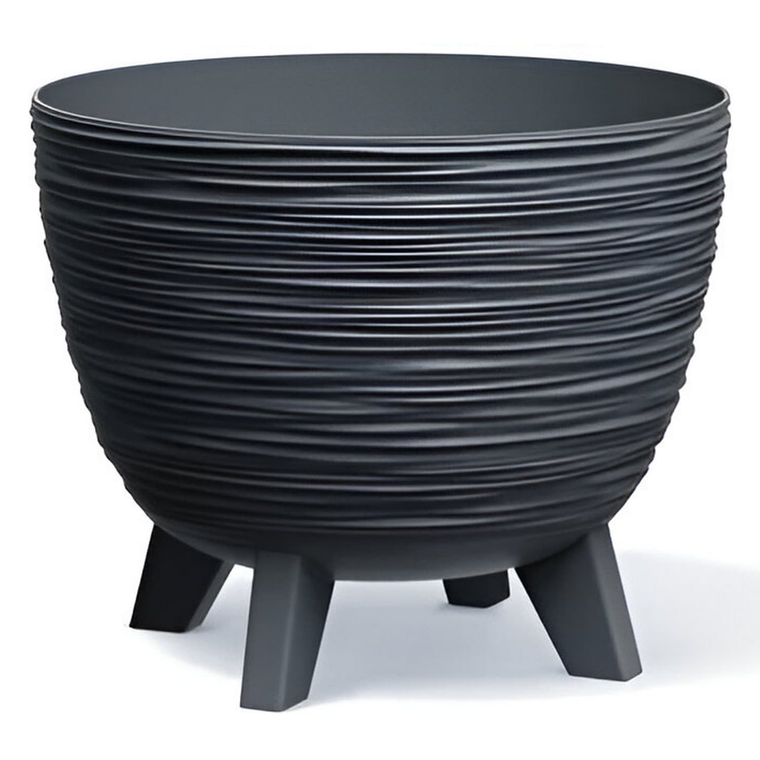 Prosperplast Furu antracitna okrogla doniczka, Ø 236 mm