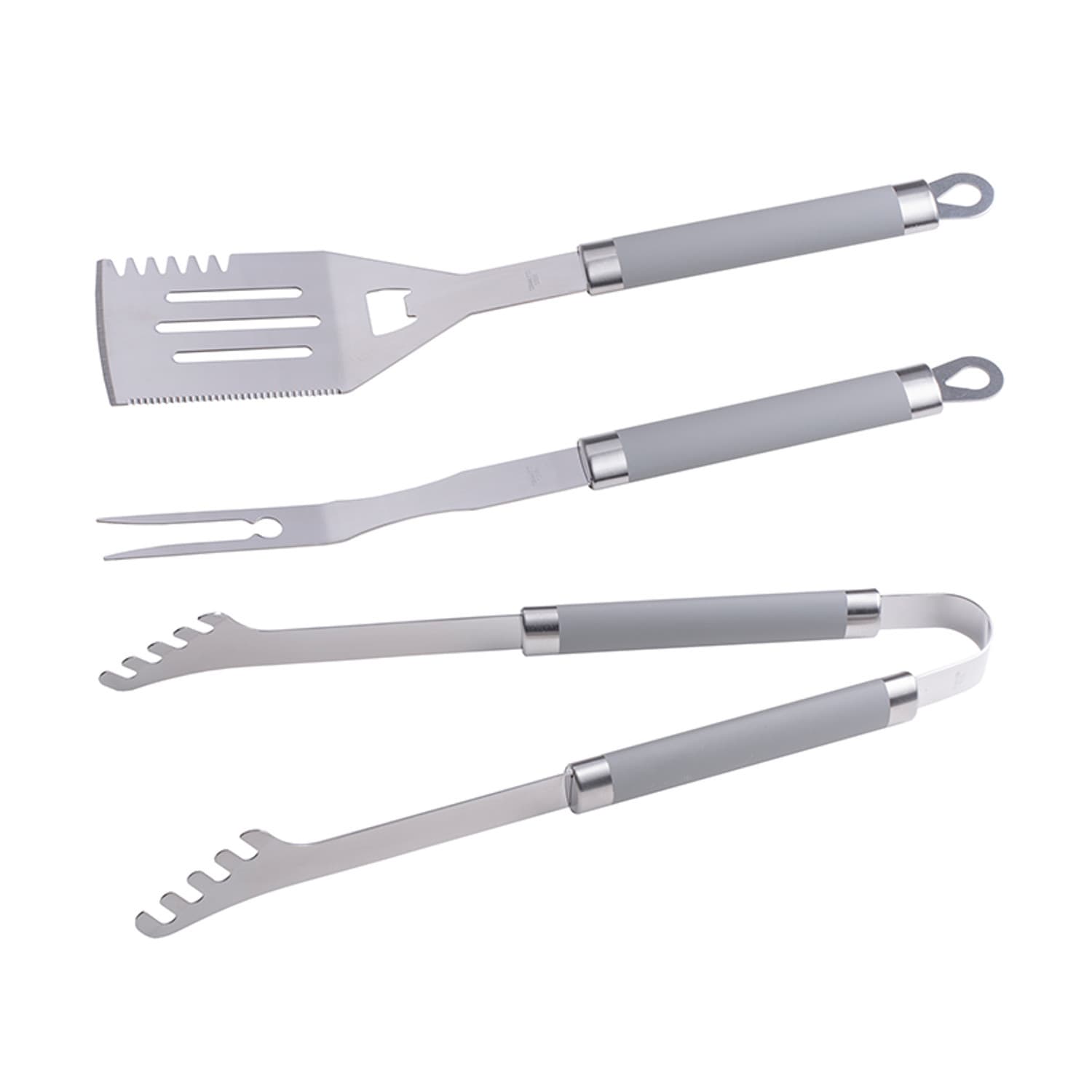 Set za žar 3 kosi, gumijast ročaj Master Grill Party MG113