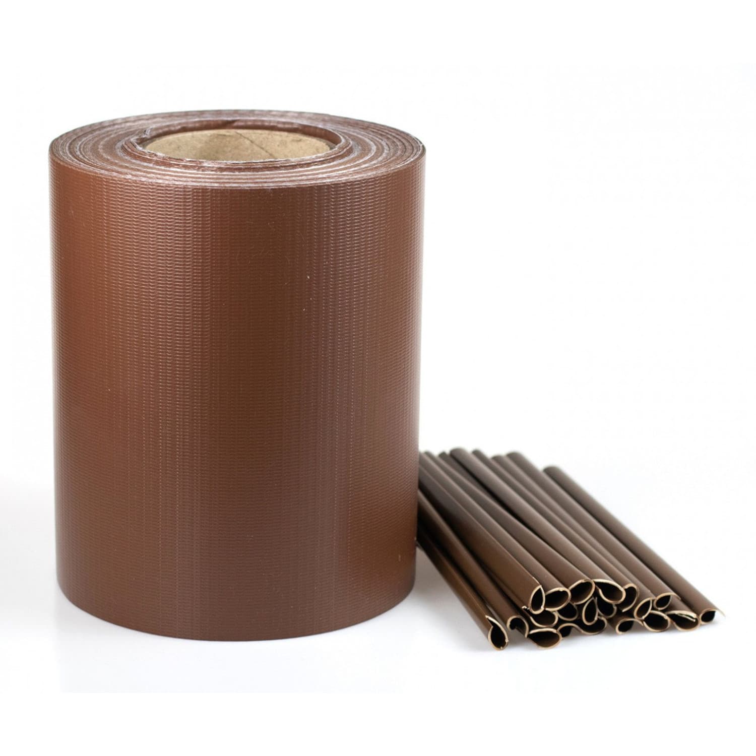 Obrobna ograja CELLFAST 19 cm x 35 m, rjava, s klipsi