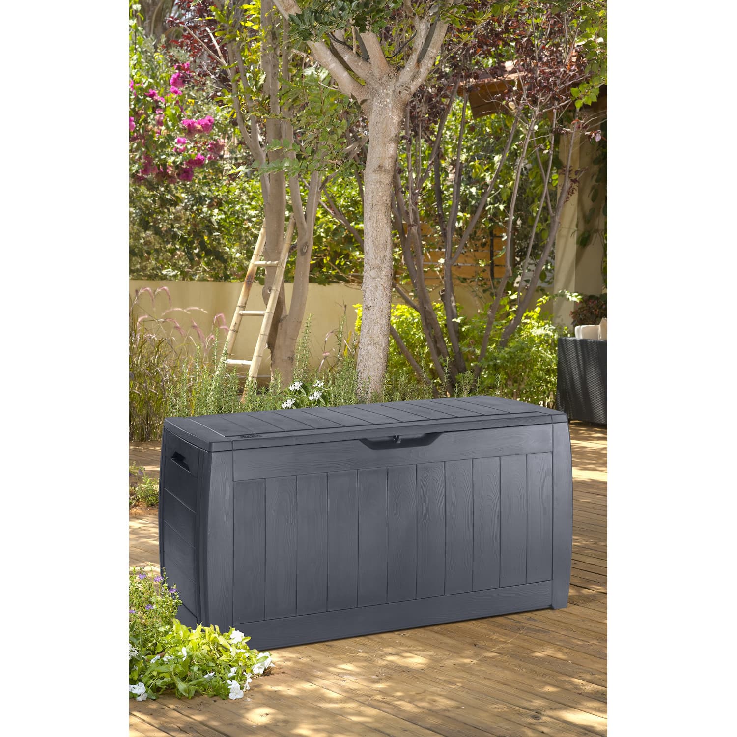 Vrtni zaboj Keter Hollywood 270 L, grafitni 3