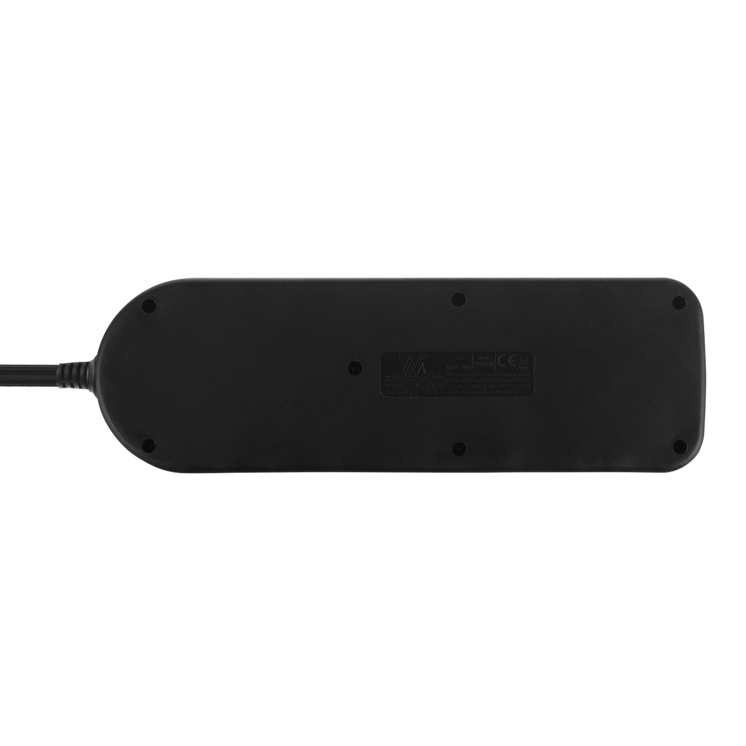 Maclean podaljšek 4 vtičnice + USB A/C, s stikali, 1.5m, črn 4