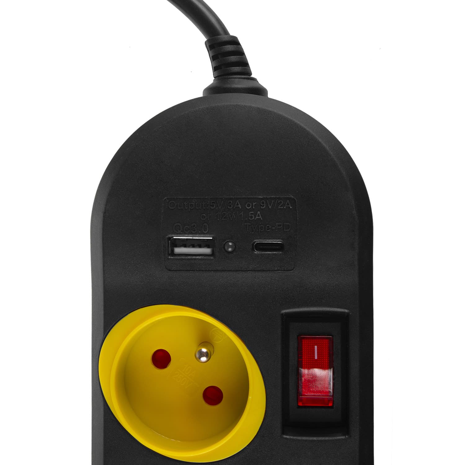 Maclean podaljšek 4 vtičnice + USB A/C, s stikali, 1.5m, črn 5