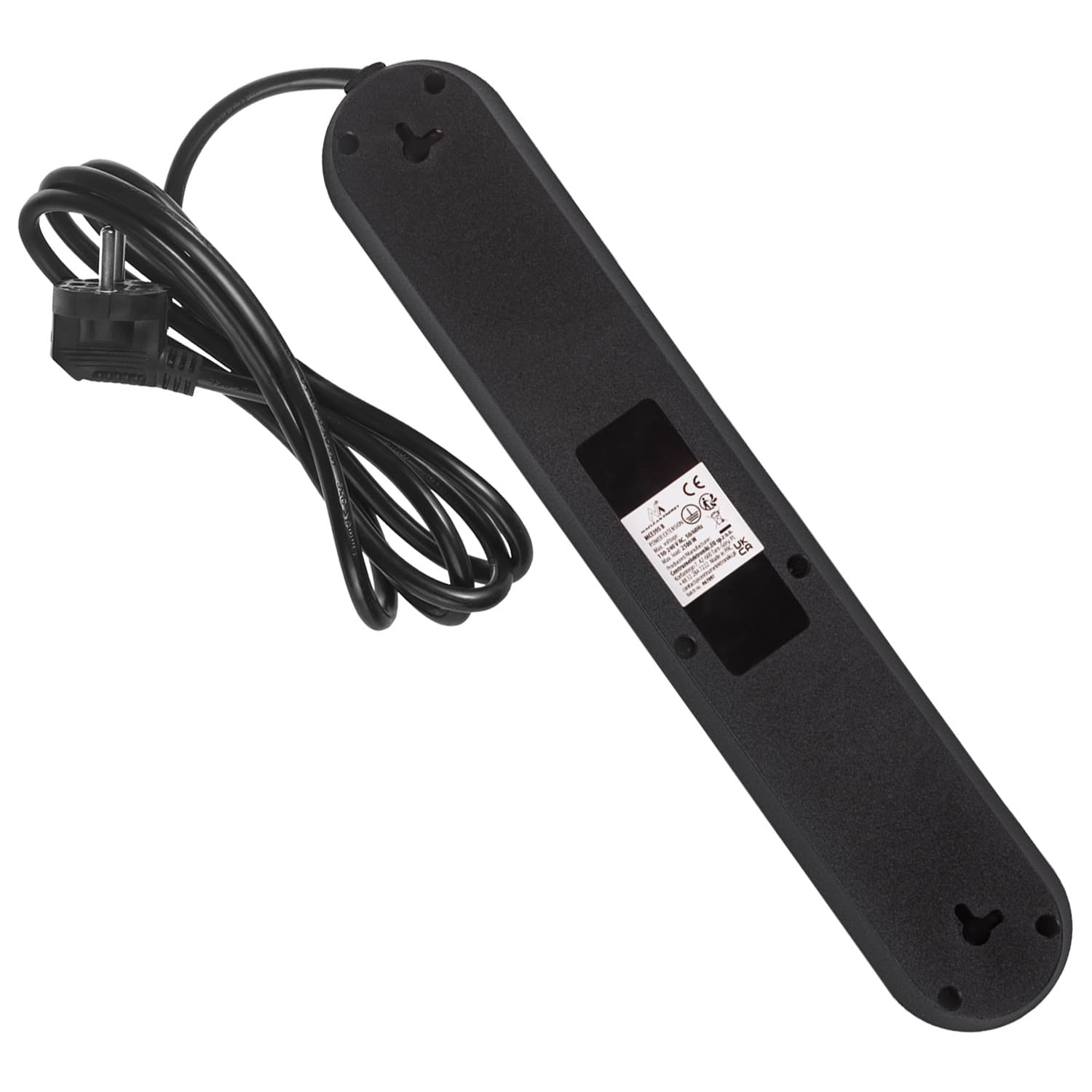 Maclean podaljšek 5x230V + 3xUSB, 1.5m, črna 3