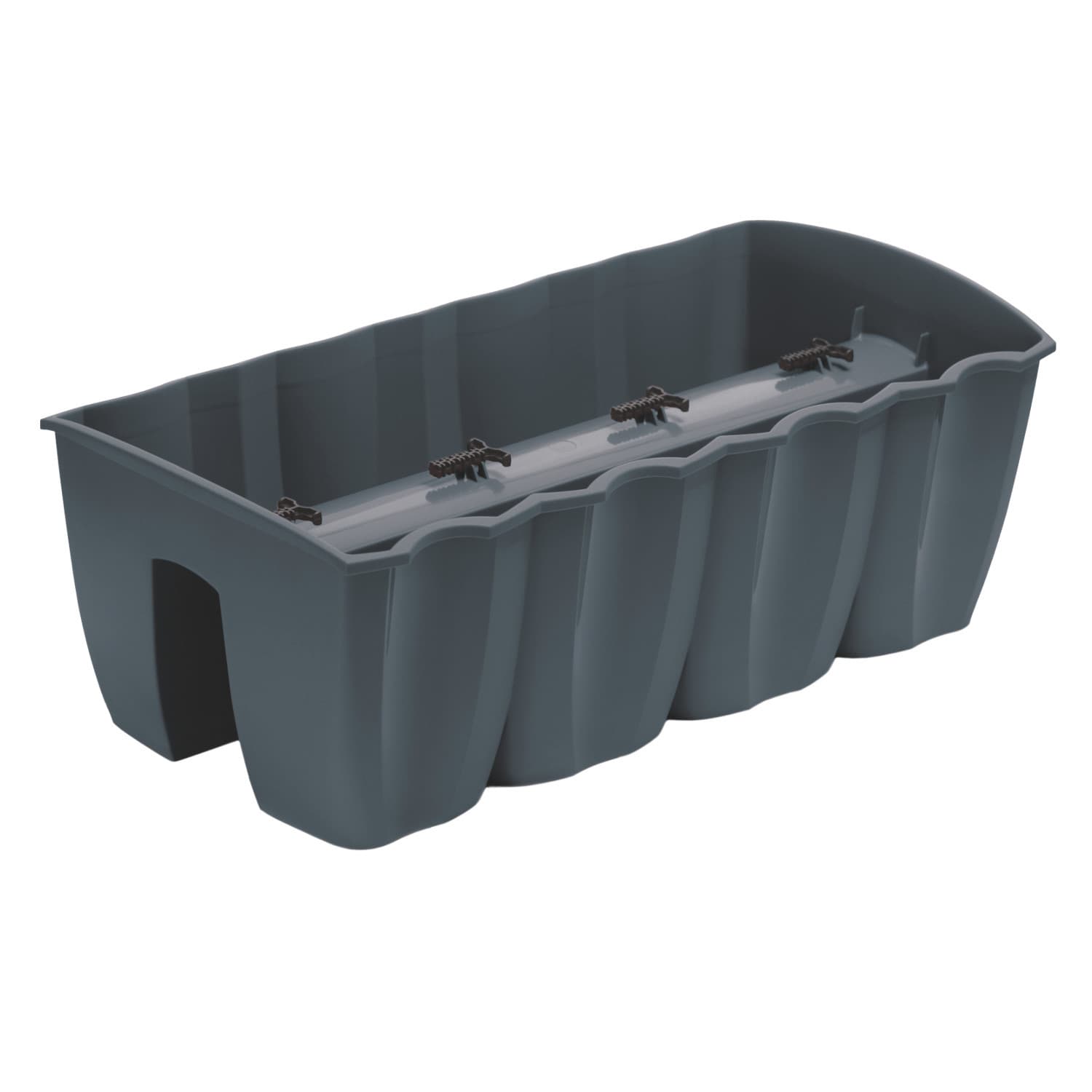 Prosperplast balkonska cvetlična posoda Crown DCRO600, antracit, 18L