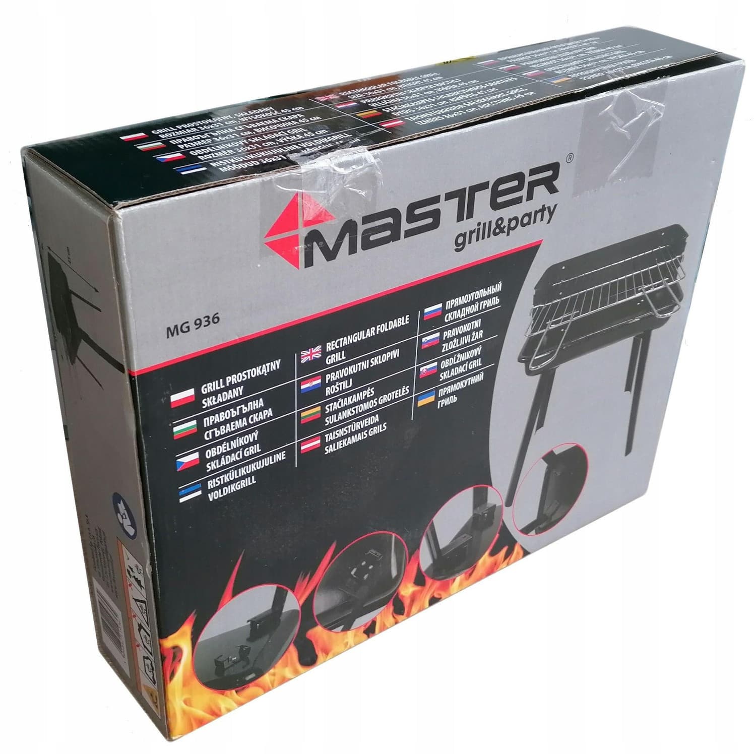 Zložljiv žar za žar Master Grill Party, 36 x 31 cm, 45 cm 3
