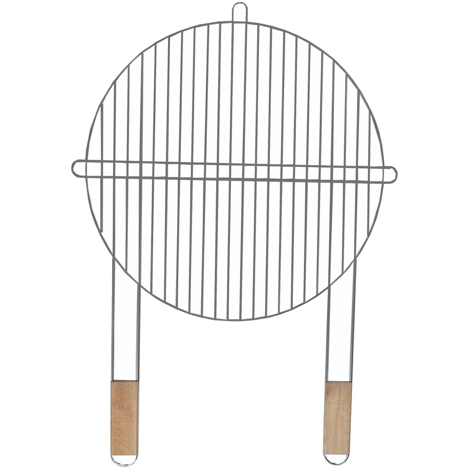 Okrogel žar rešetka Master Grill, premer 51 cm, krom