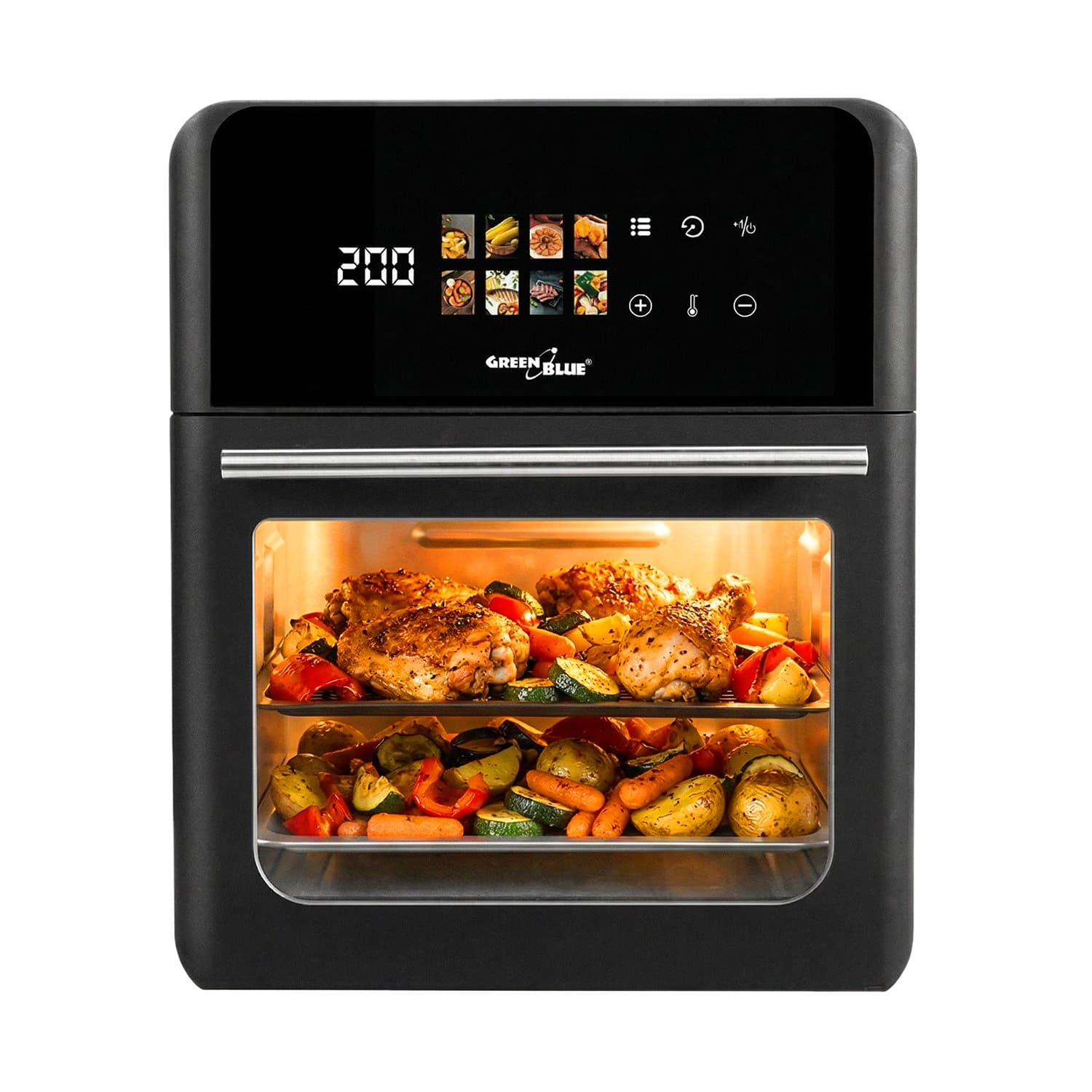 Friteza na vroč zrak GreenBlue Air Fryer 10L, 1800W, 8 programov 3
