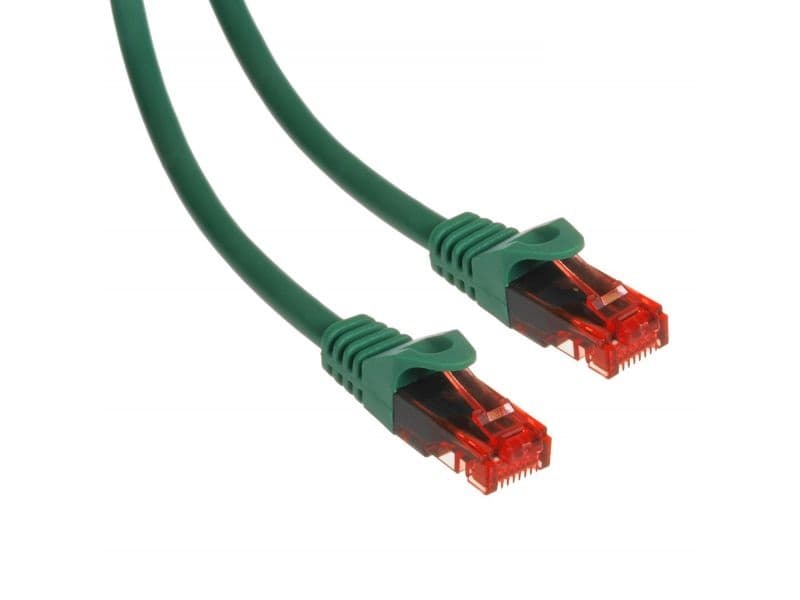 Maclean MCTV-300 G Kabel patchcord UTP Cat6, 0,5m, zelena