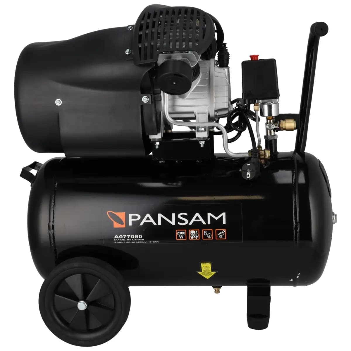 Dedra oljni kompresor 2-cil. 50L, 2.3kW, 412l/min, 8bar